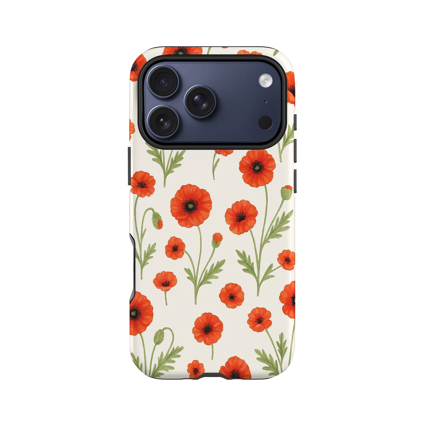 Watercolour Poppy Floral Print Case Phone Case