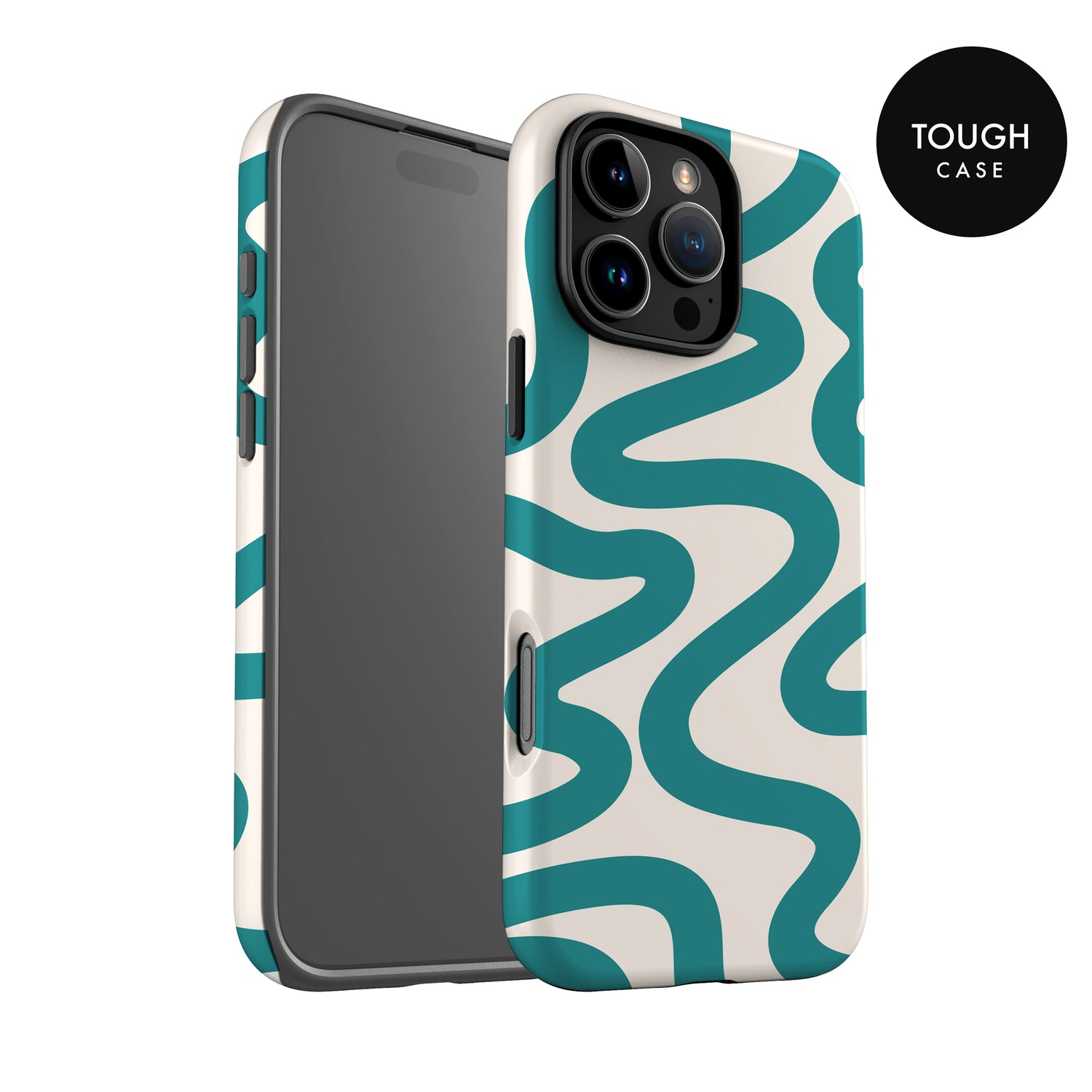 Abstract Wavy Blue Pattern Case Phone Case