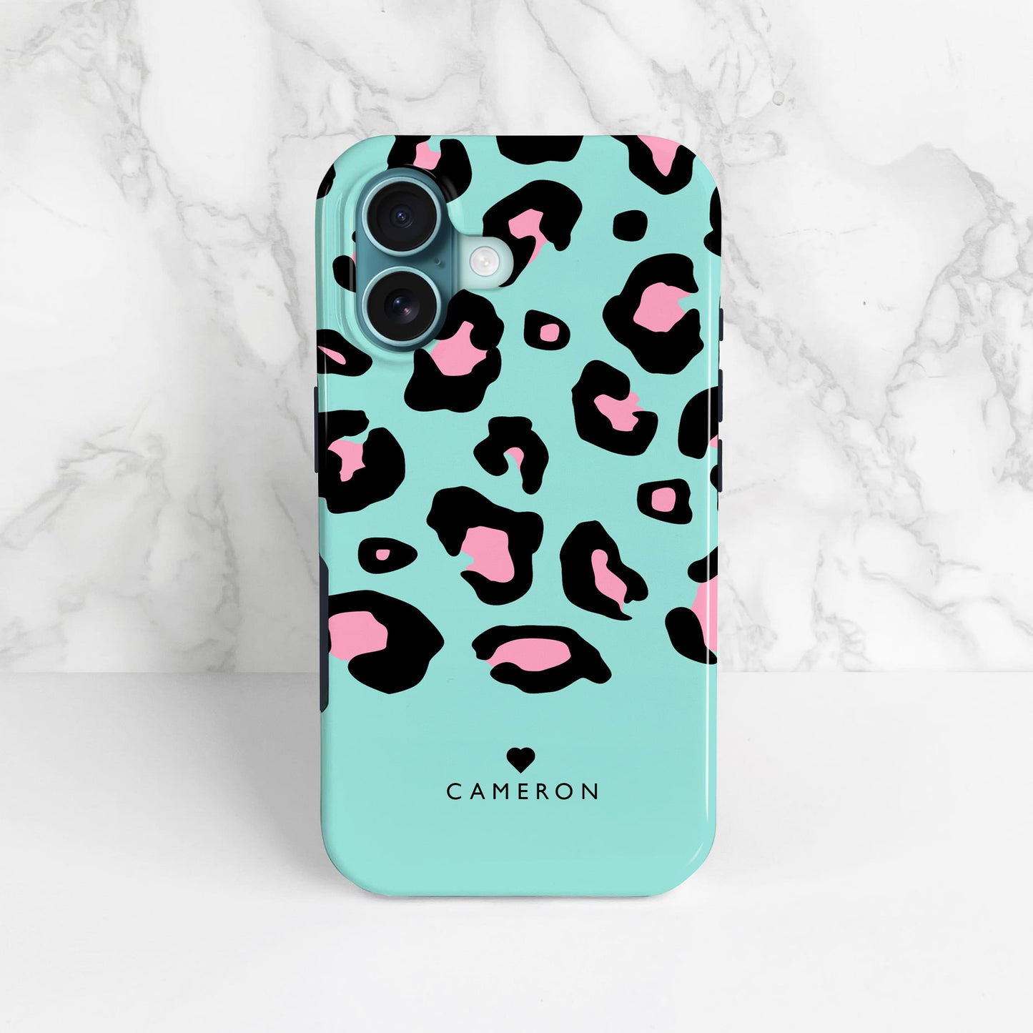 Blue Pink Leopard Print Magsafe iPhone Case Phone Case