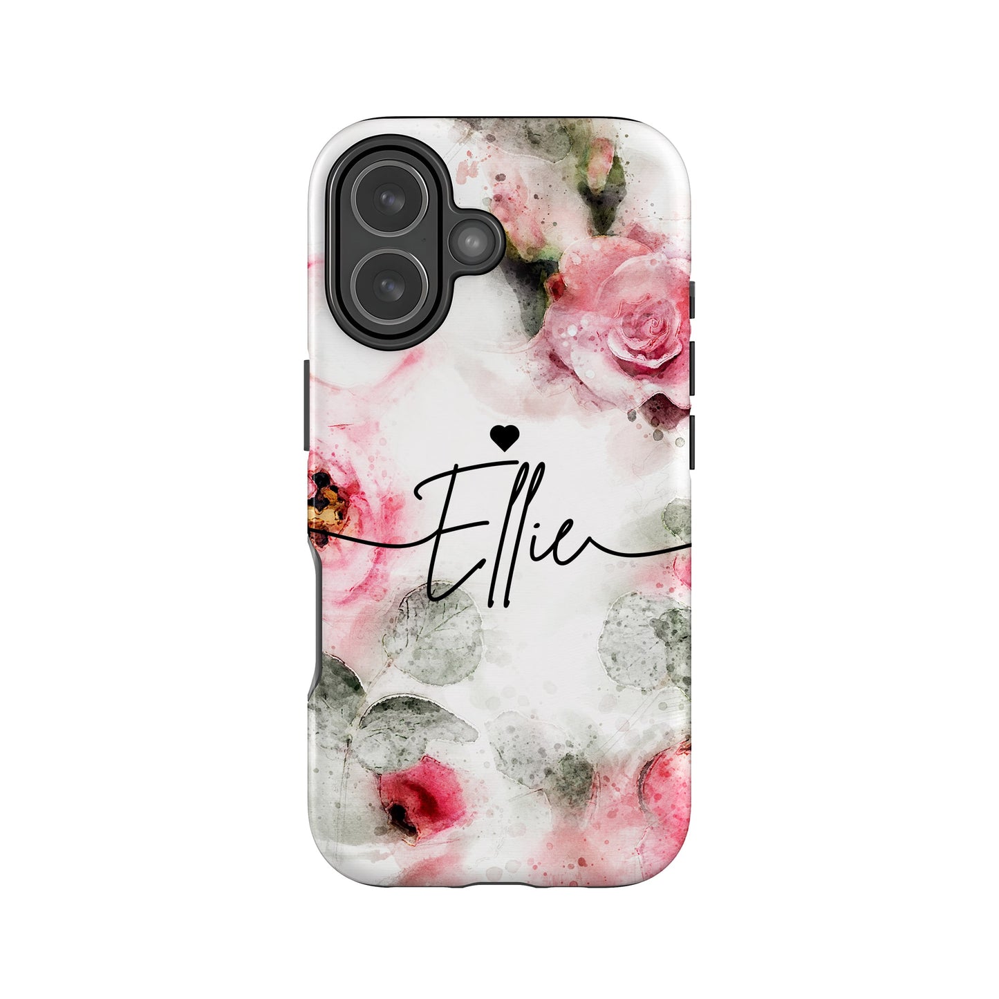 Personalised Rose Floral Print Phone Case iPhone 17 Phone Case