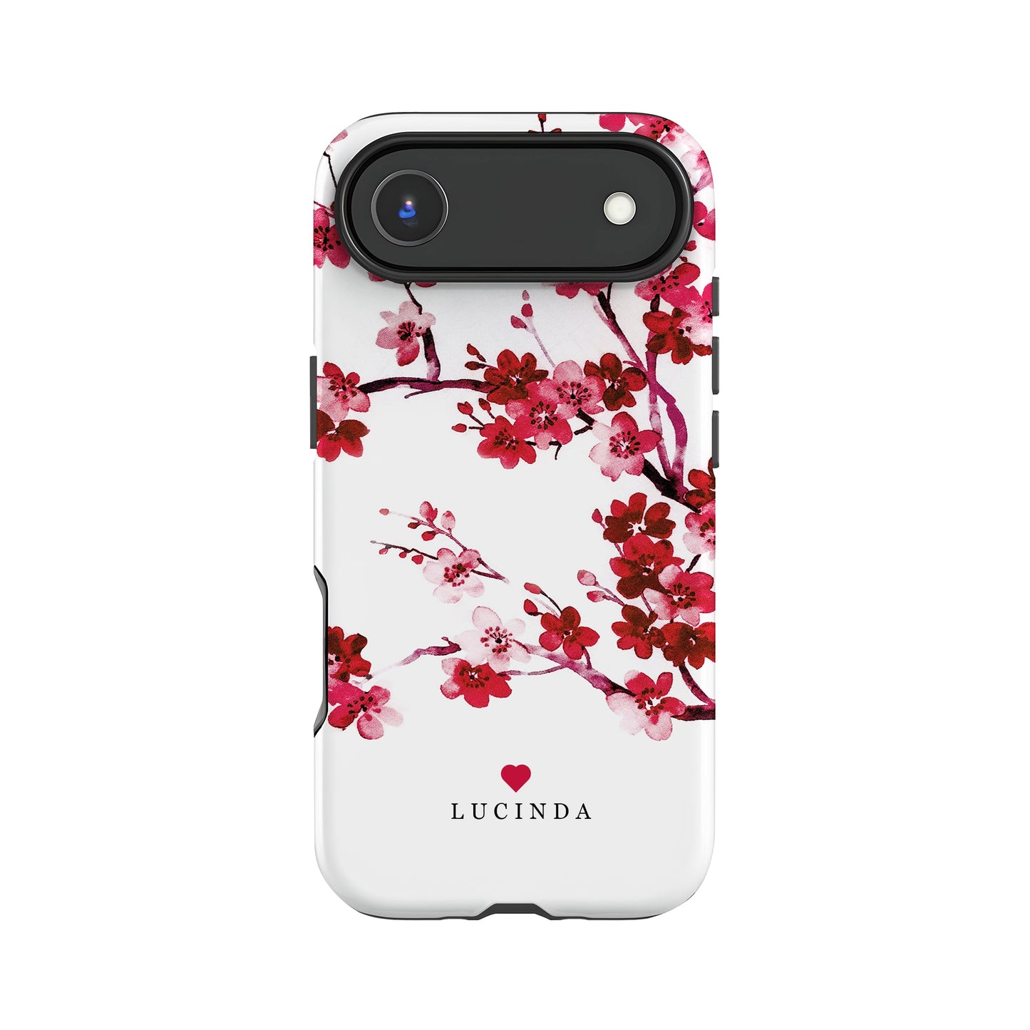 Winter Red Floral Personalised Case iPhone 17 Air Phone Case