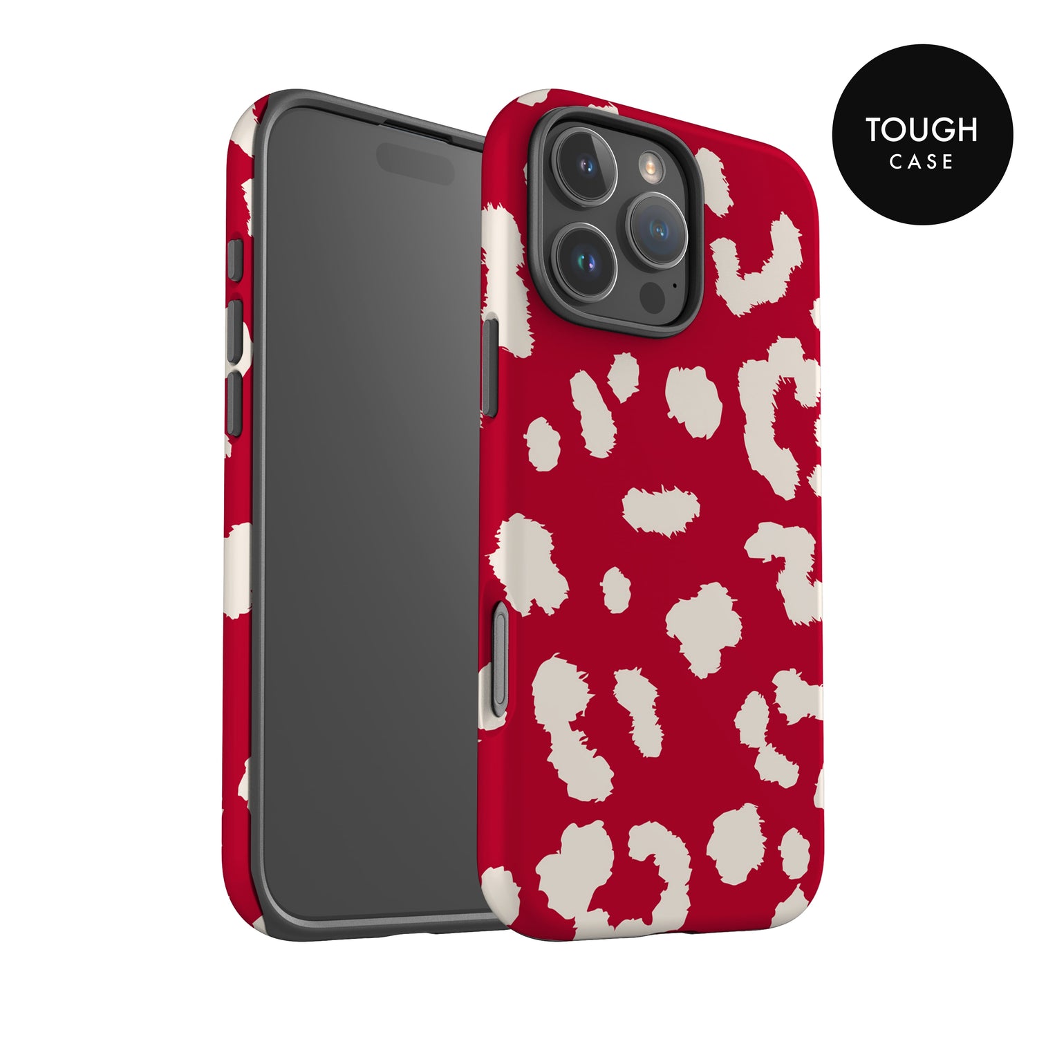 Abstract Red Cloud Leopard Print Case Phone Case