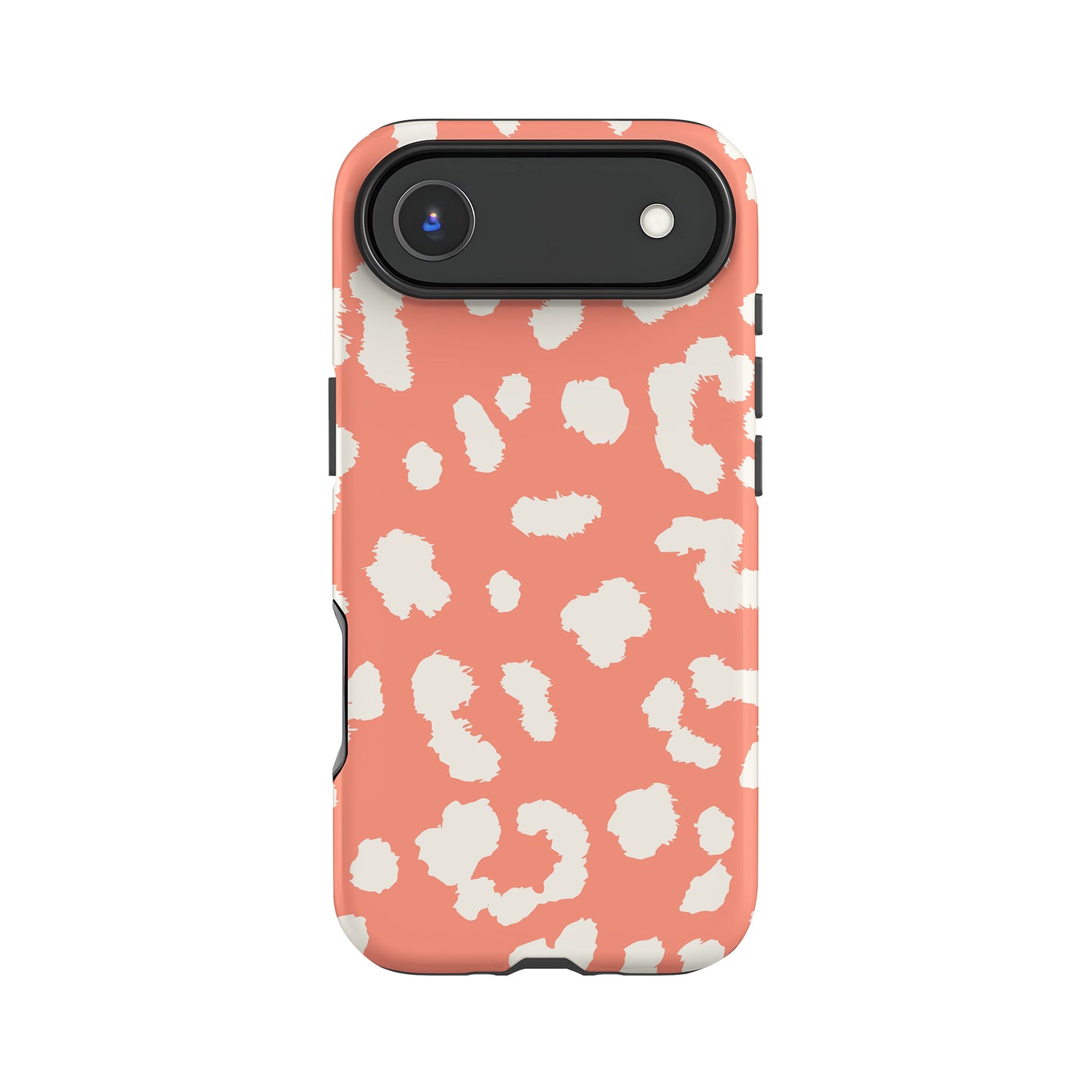 Abstract Orange Coral Leopard Print Case iPhone 17 Air Phone Case