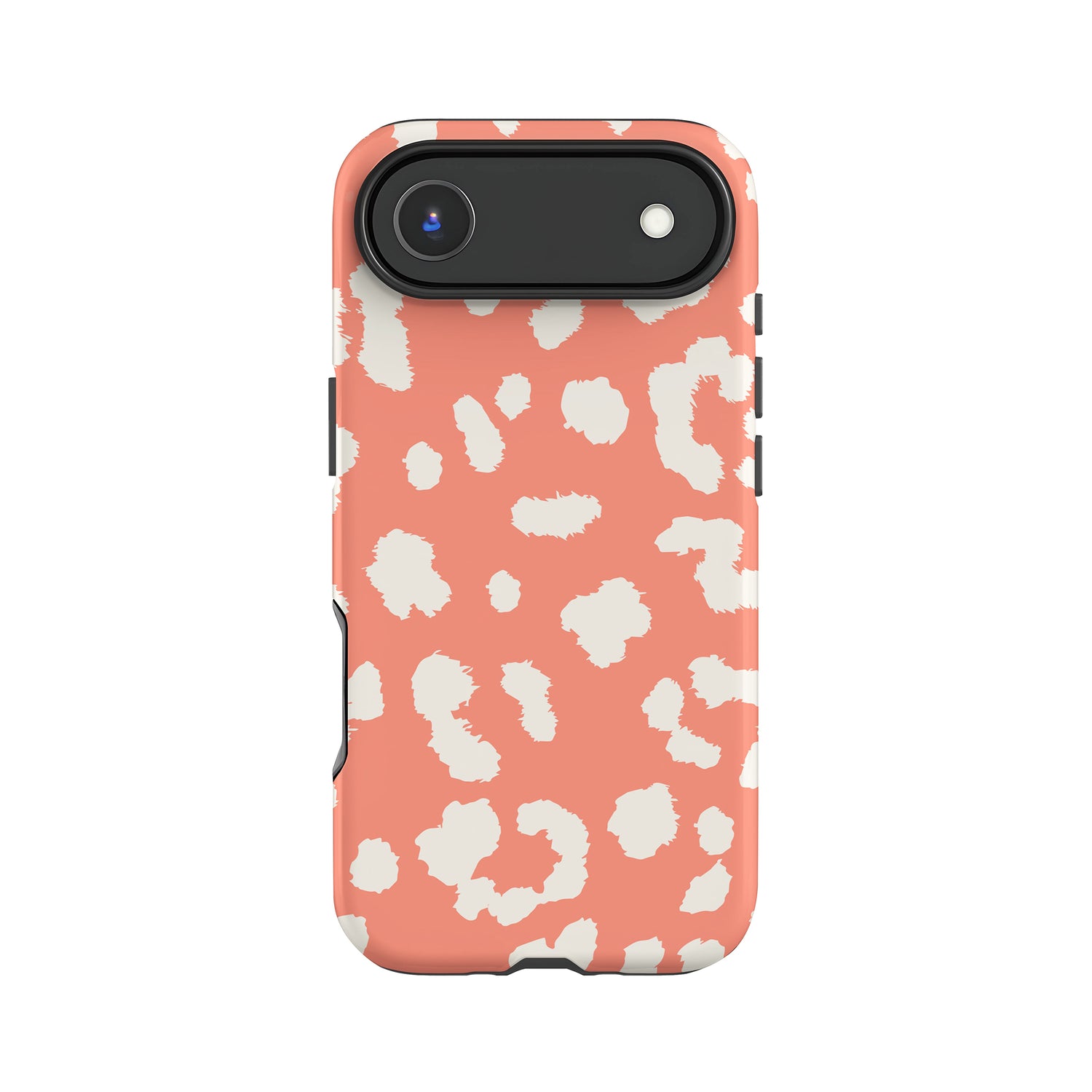 Abstract Orange Coral Leopard Print Case iPhone 17 Air Phone Case
