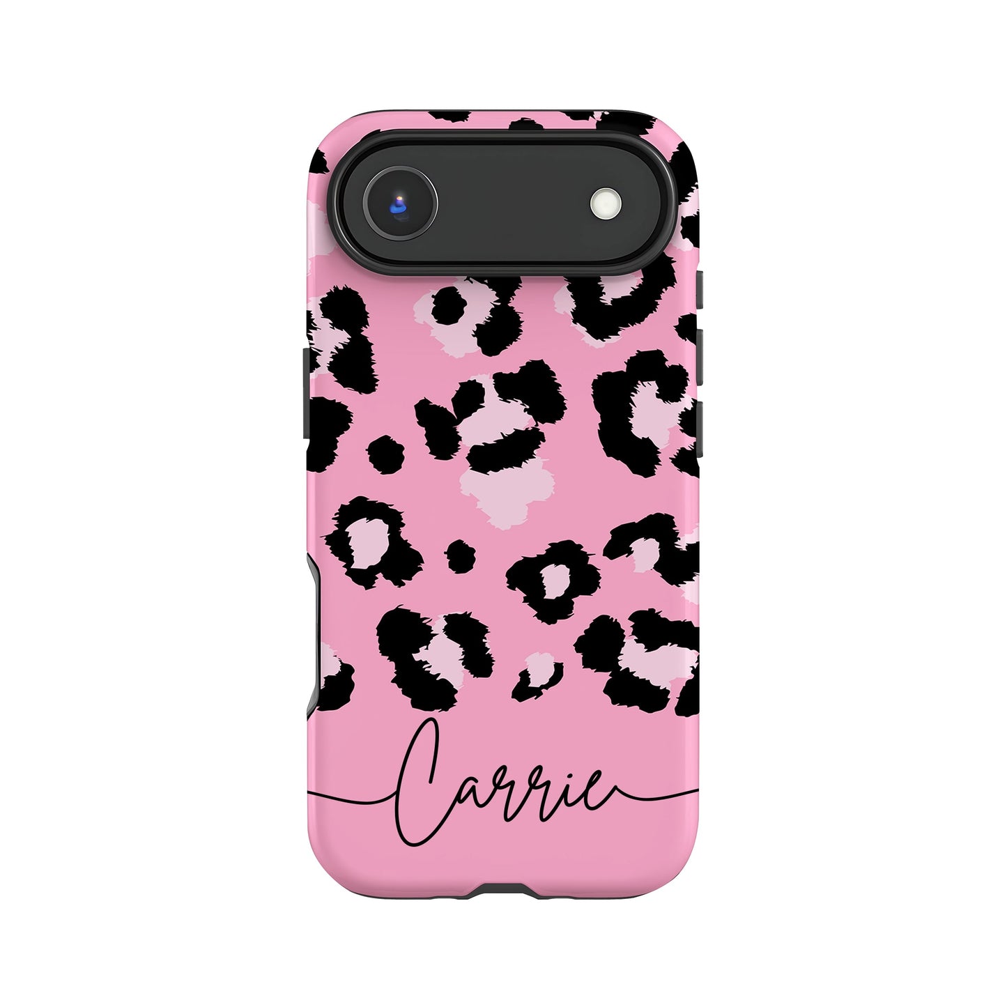 Baby Pink Leopard Print Personalised Phone Case iPhone 17 Air Phone Case