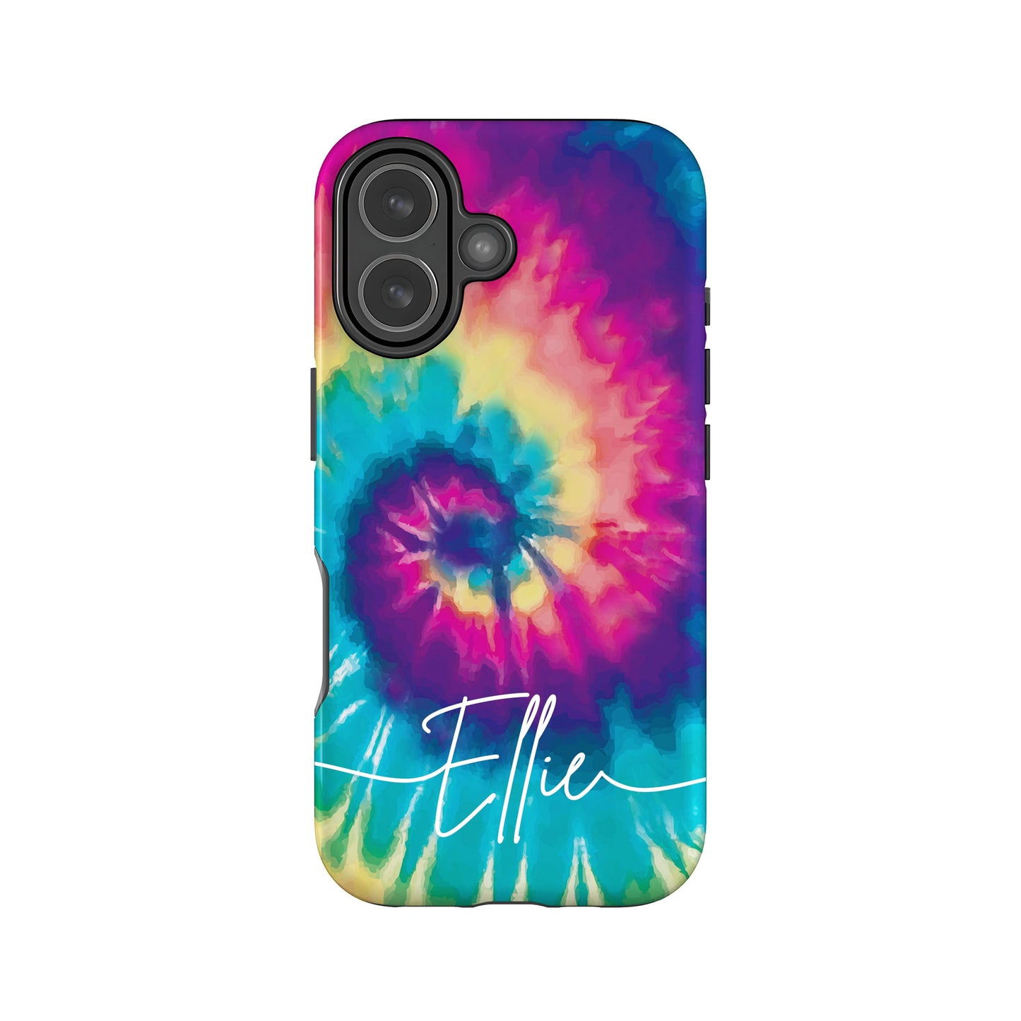 Rainbow Tie Dye Personalised Phone Case iPhone 17 Phone Case