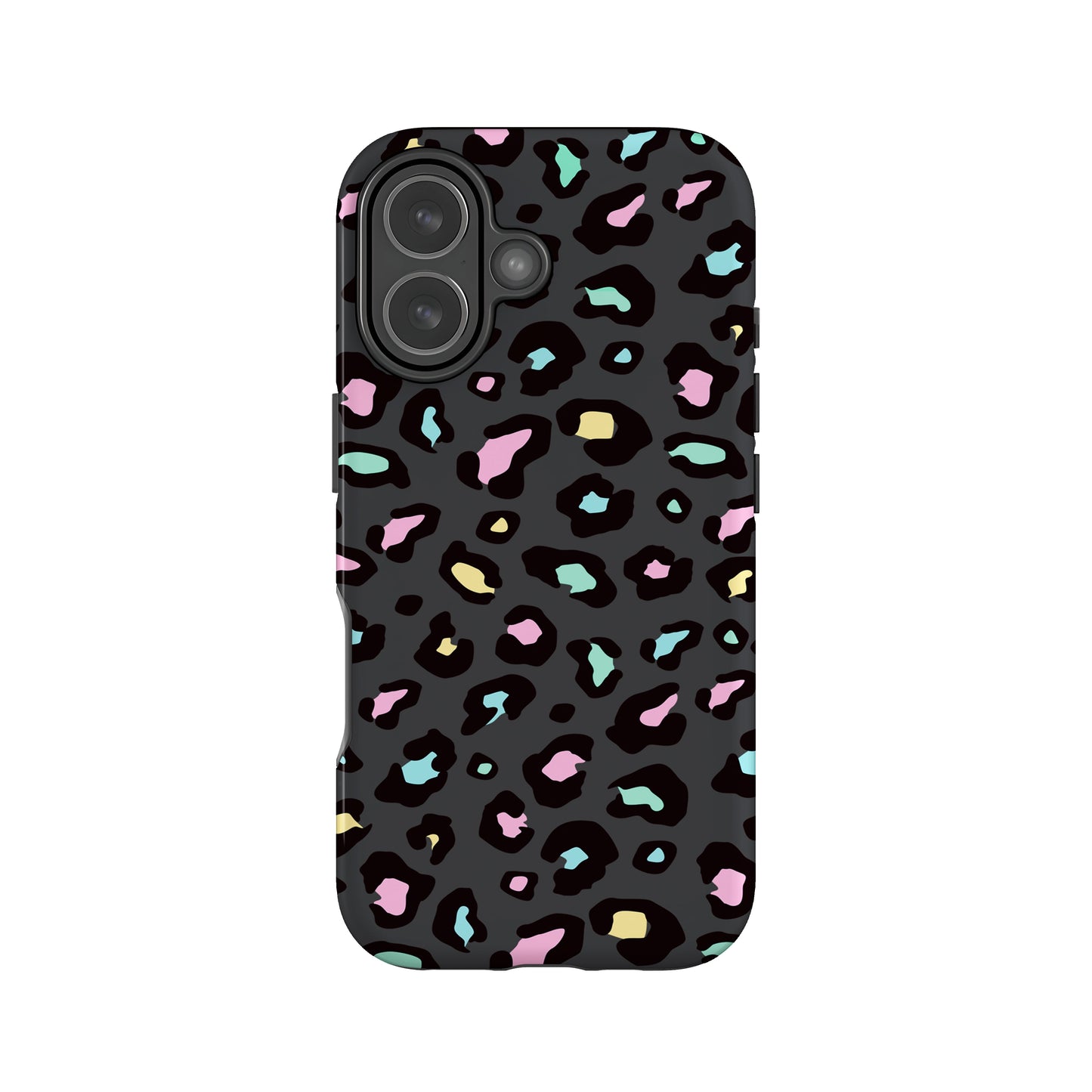Rainbow Spot Pattern Grey Leopard Print Case Phone Case