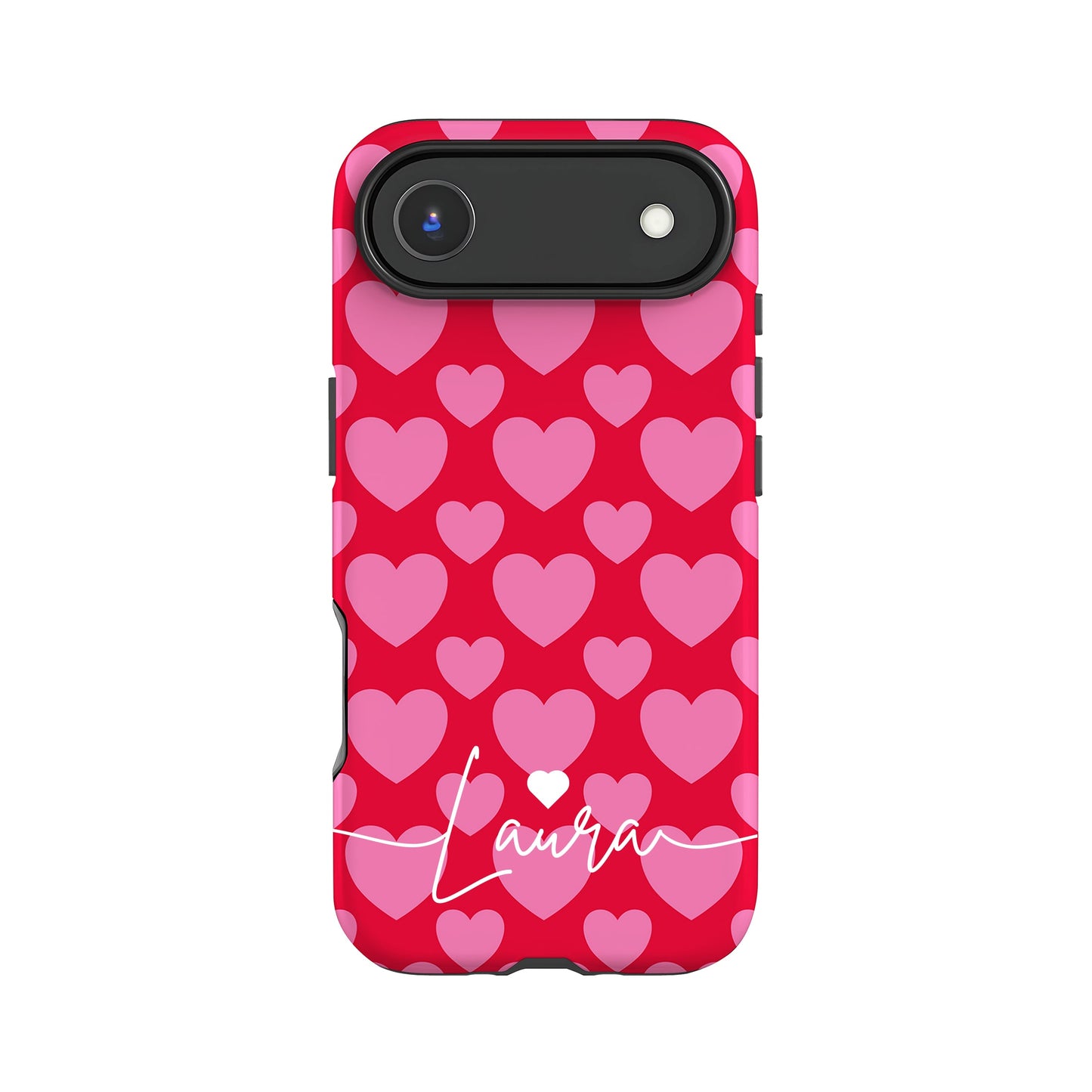 Personalised Red Pink Heart Pattern Case Phone Case
