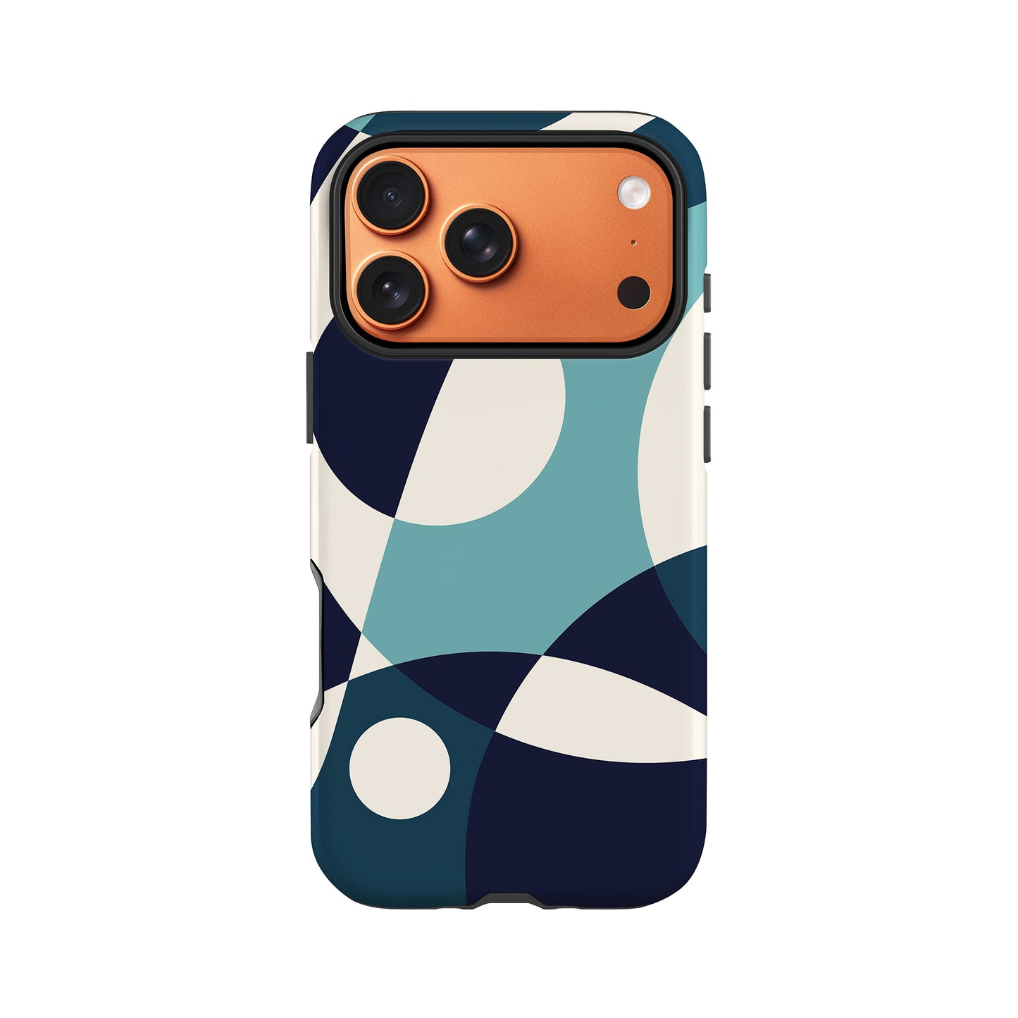 Blue Horizon Abstract Colour Block Case iPhone 17 Pro Phone Case