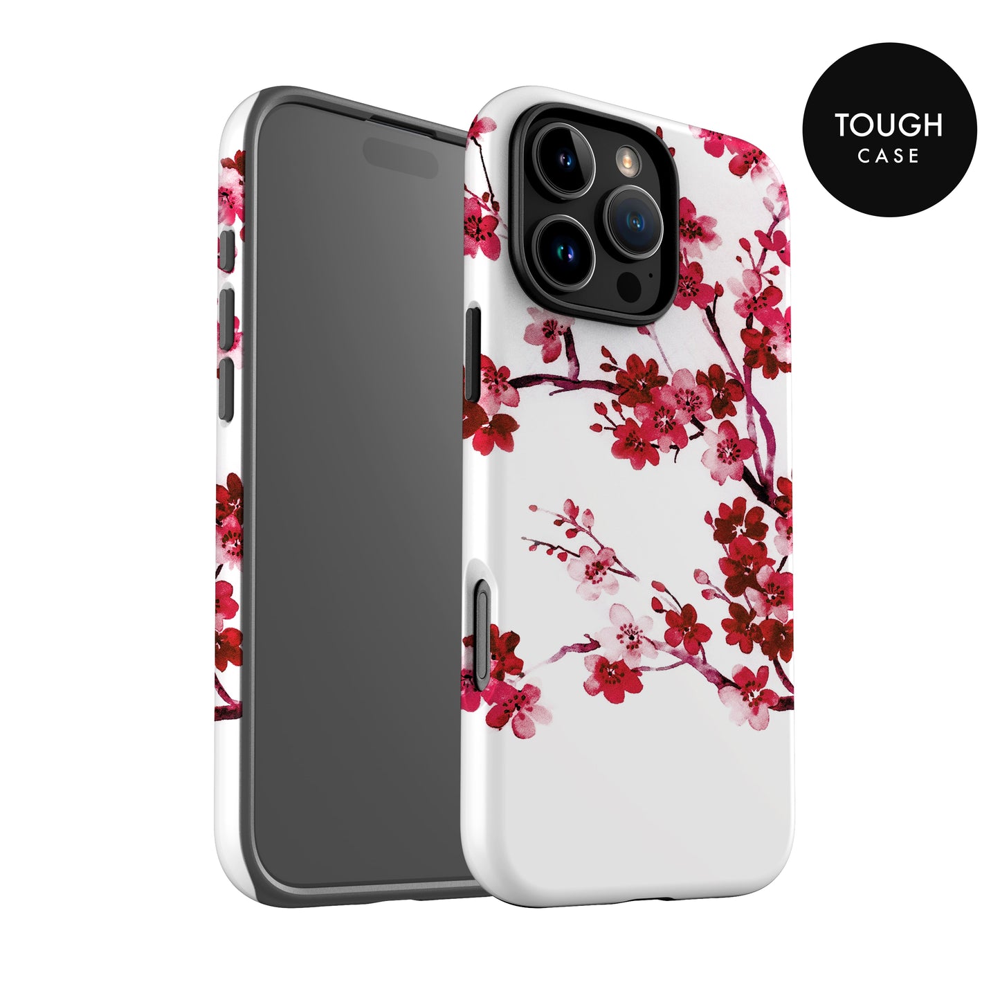 Winter Red Floral Personalised Case Phone Case