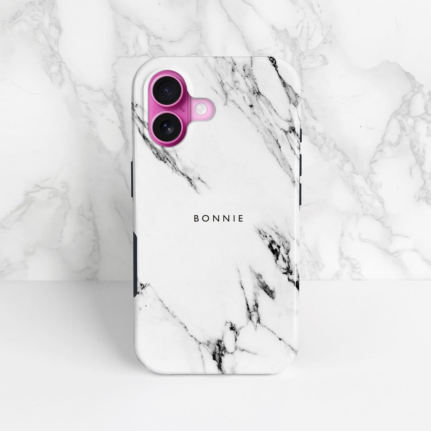 White and Black Marble Magsafe Case Phone Case