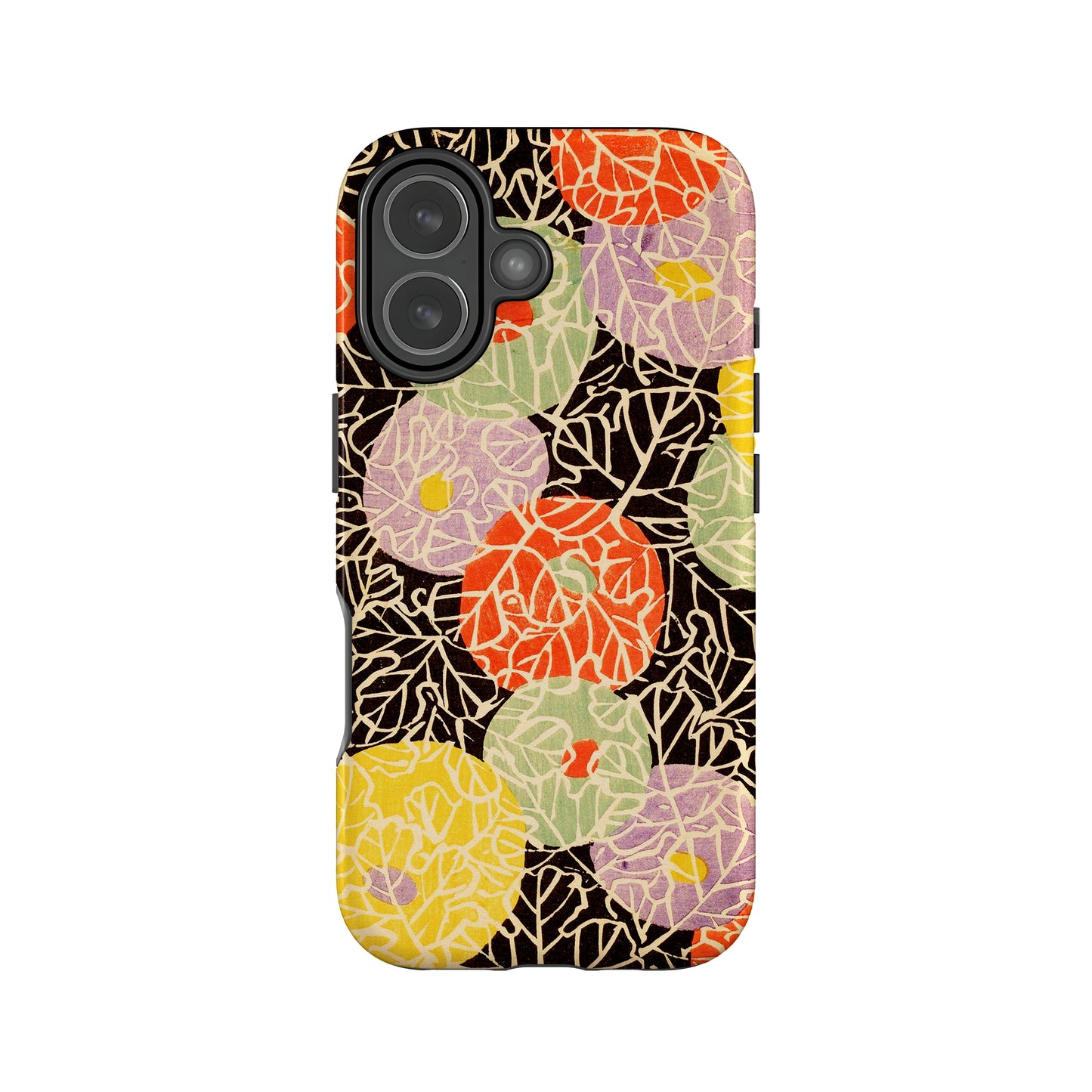 Japanese Floral Kimono Print Case iPhone 17 Phone Case
