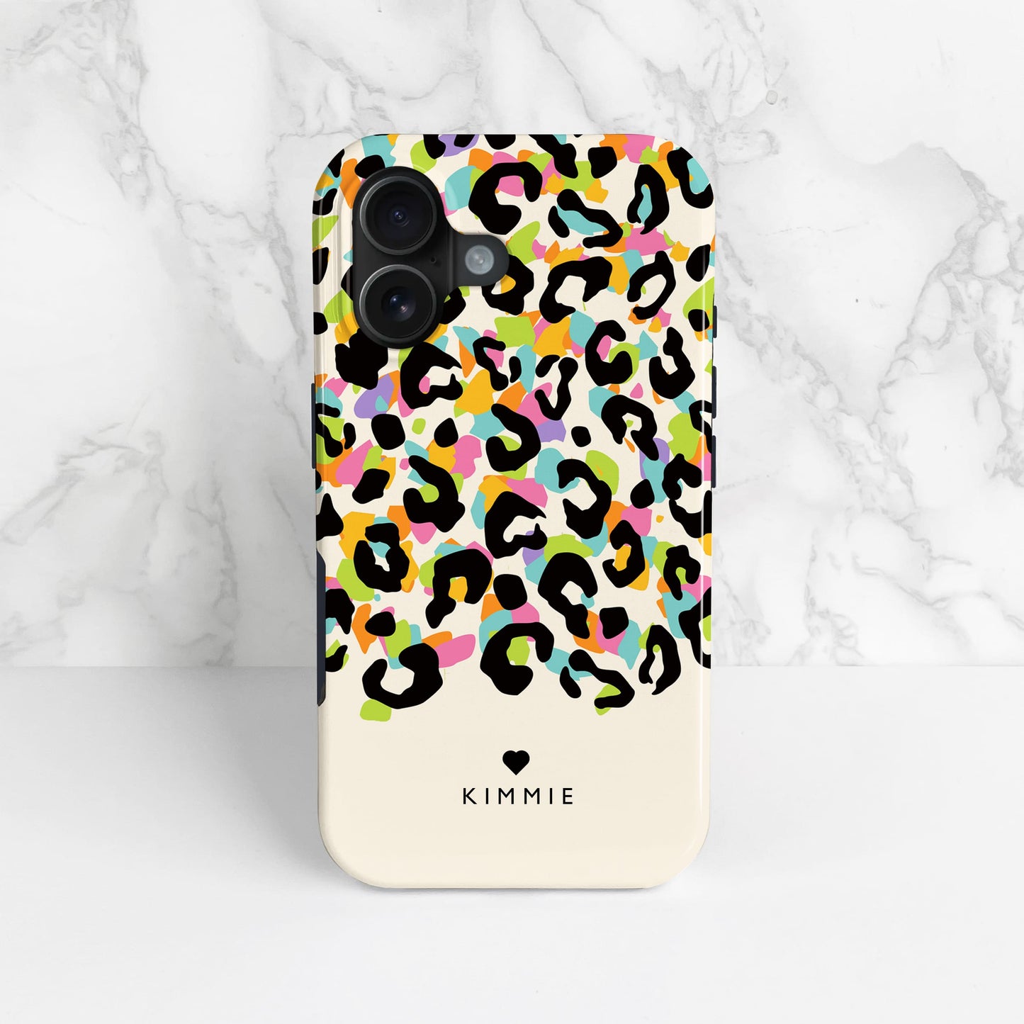 Abstract Rainbow Leopard Spots Personalised Case Phone Case