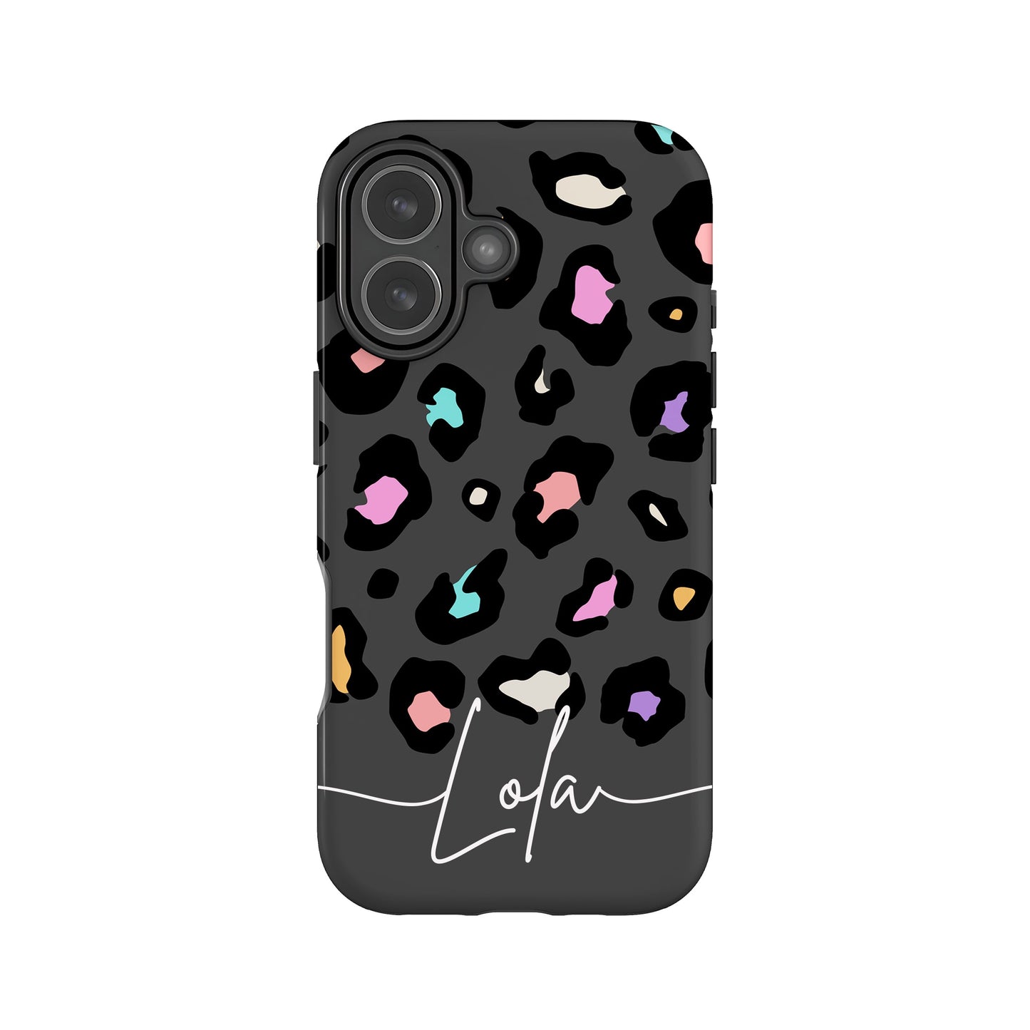 Rainbow Grey Leopard Spots Pattern Case iPhone 17 Phone Case