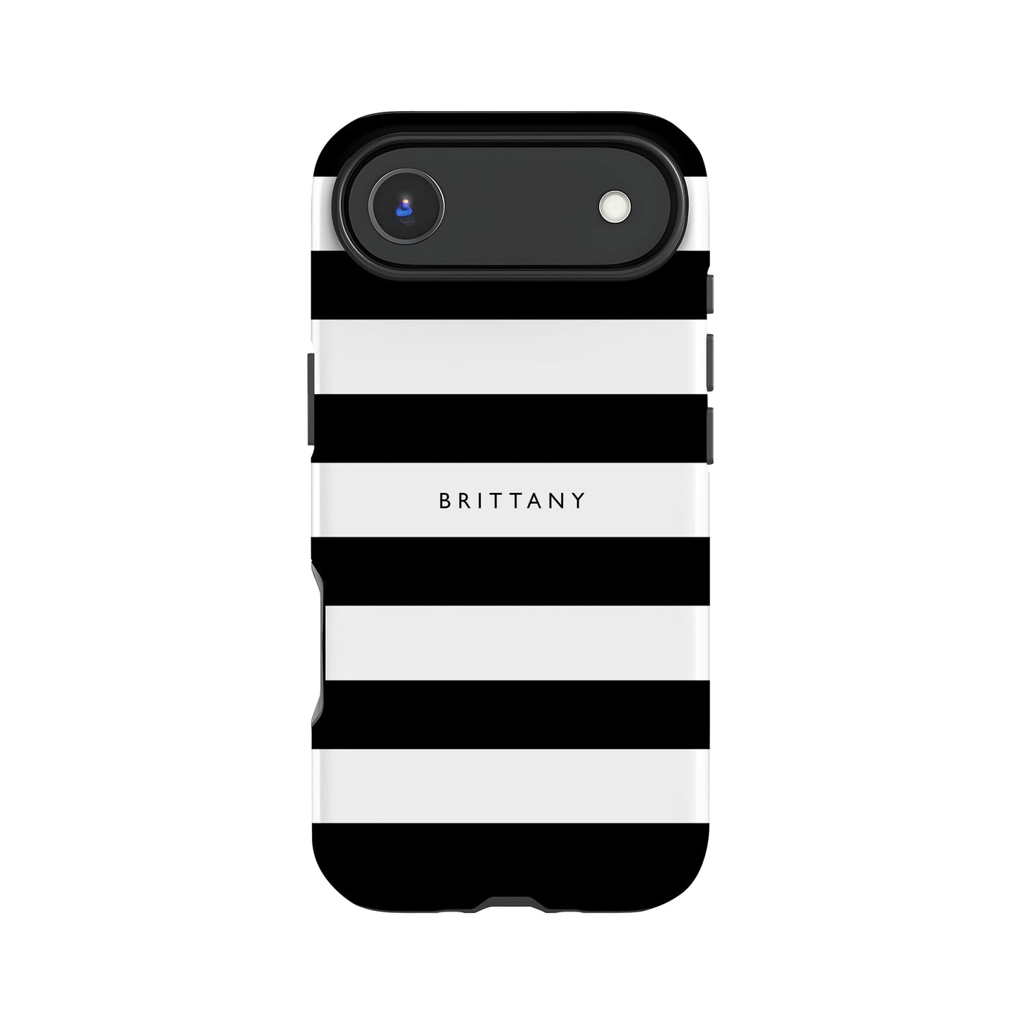 Black Stripes Custom Name Case iPhone 17 Air Phone Case