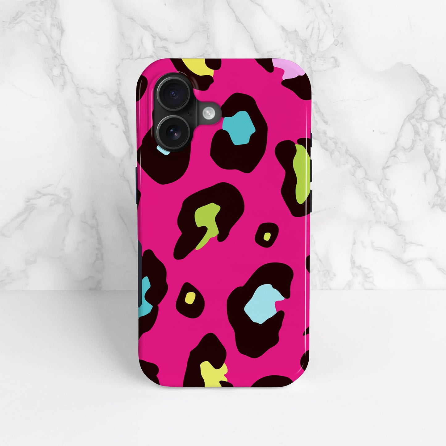 Multicolour Pink Leopard Skin Phone Case Phone Case