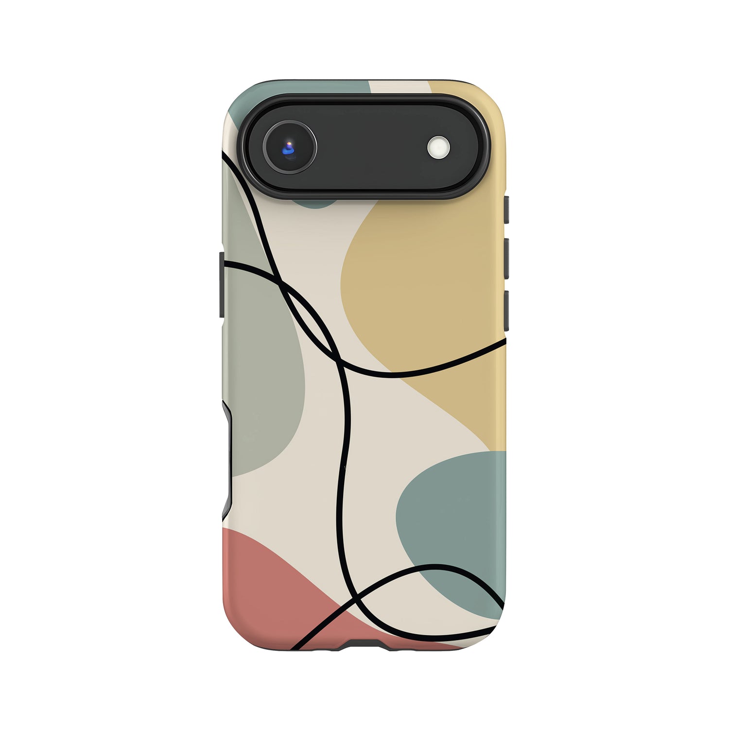 Abstract Muted Colour Block Case iPhone 17 Air Phone Case