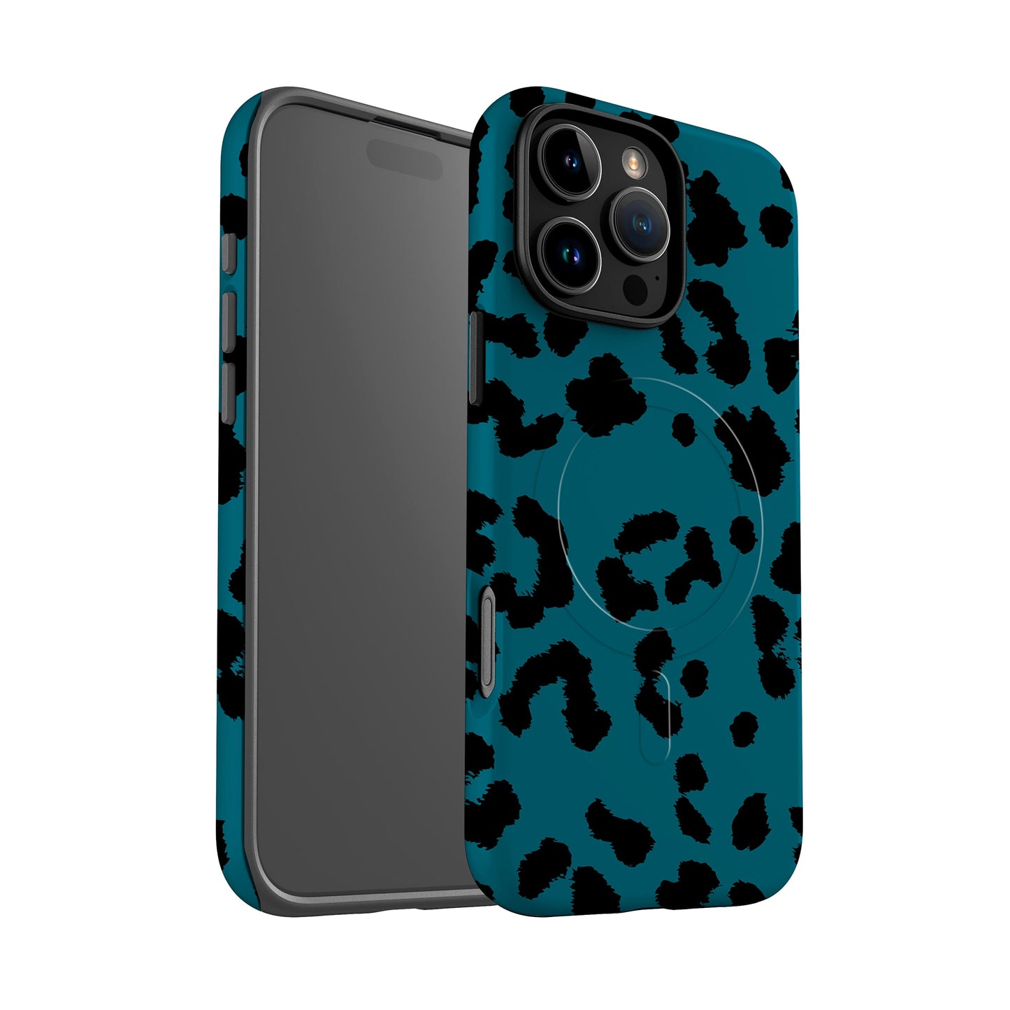 Blue Leopard Print Magsafe Case