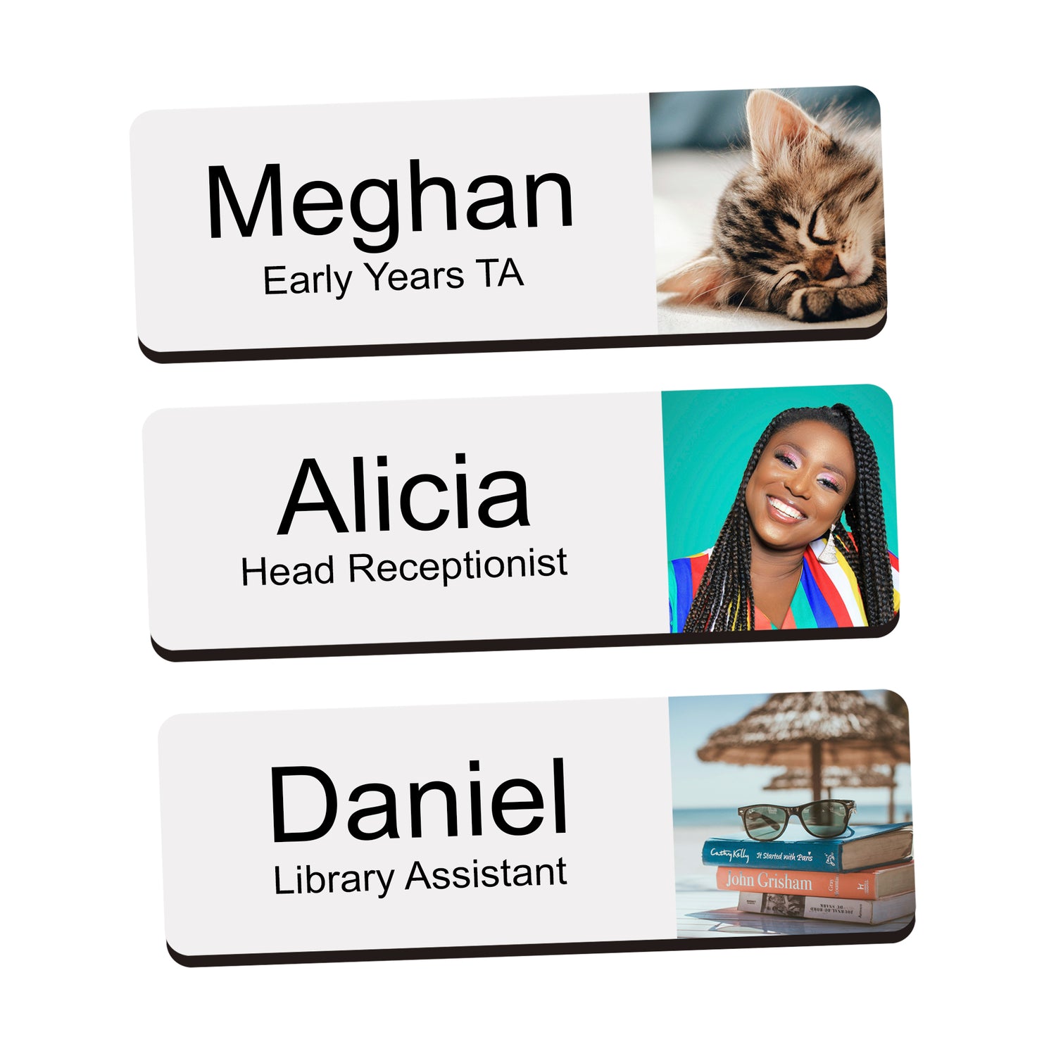 Custom Photo or Logo Name Badge Name Badge