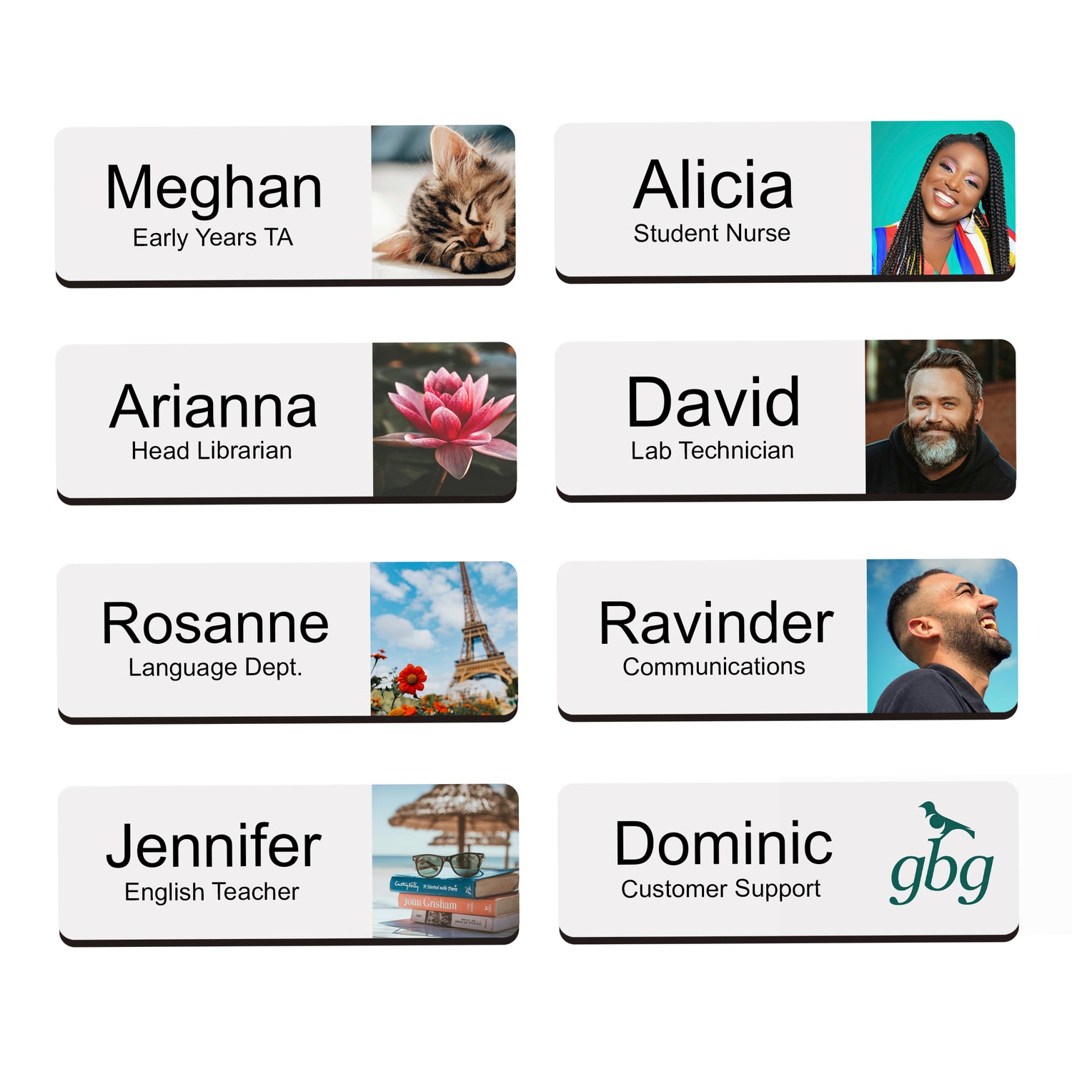 Custom Photo or Logo Name Badge Name Badge