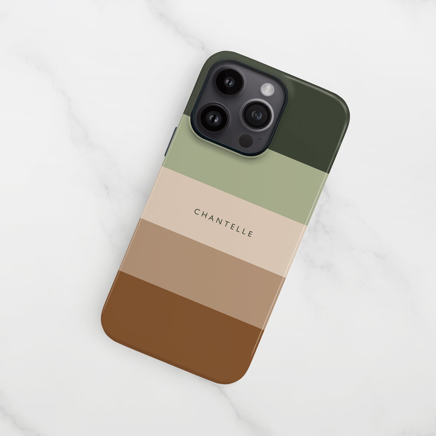 Custom Earth Tone Stripes Case