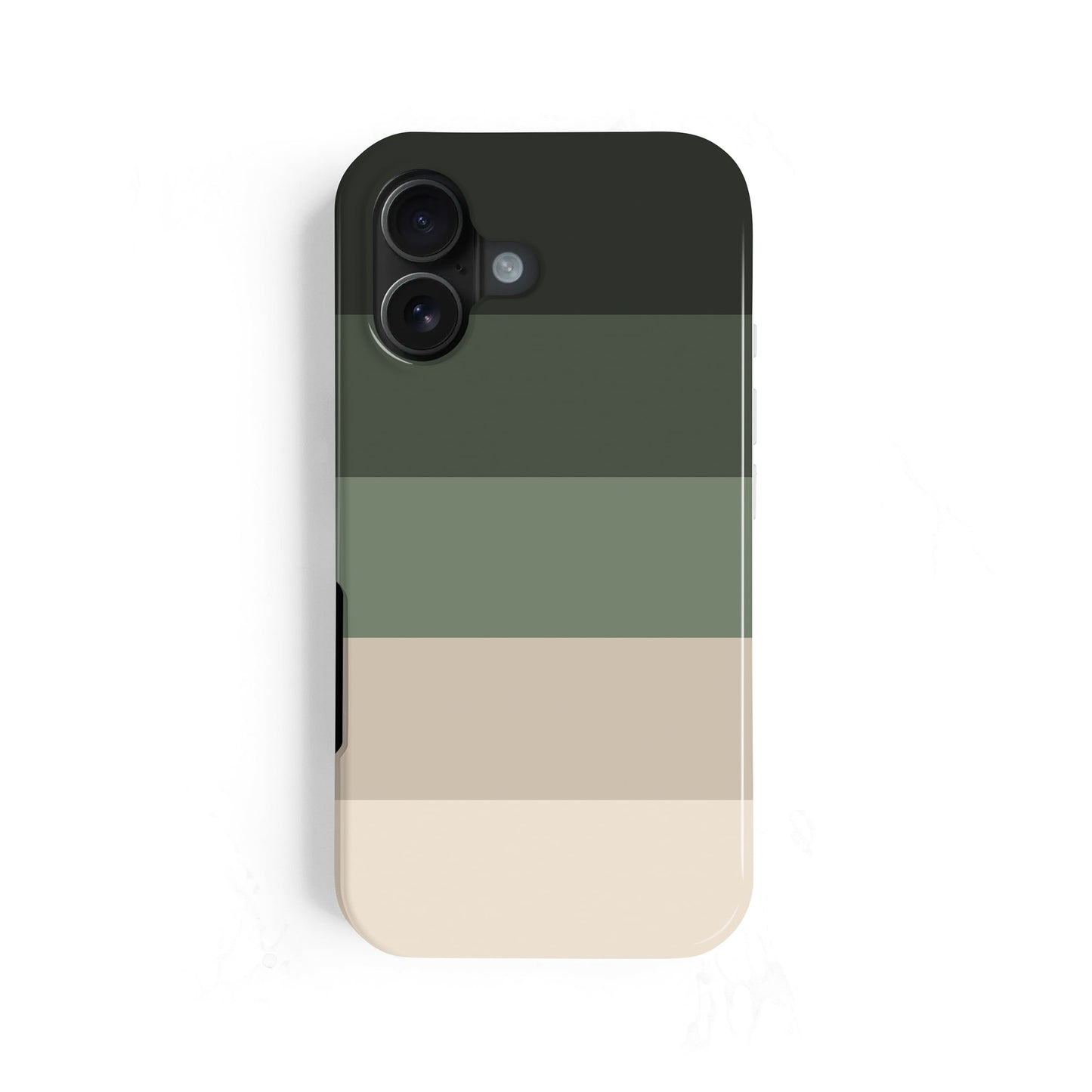 Custom Forest Green Earth Stripes Case