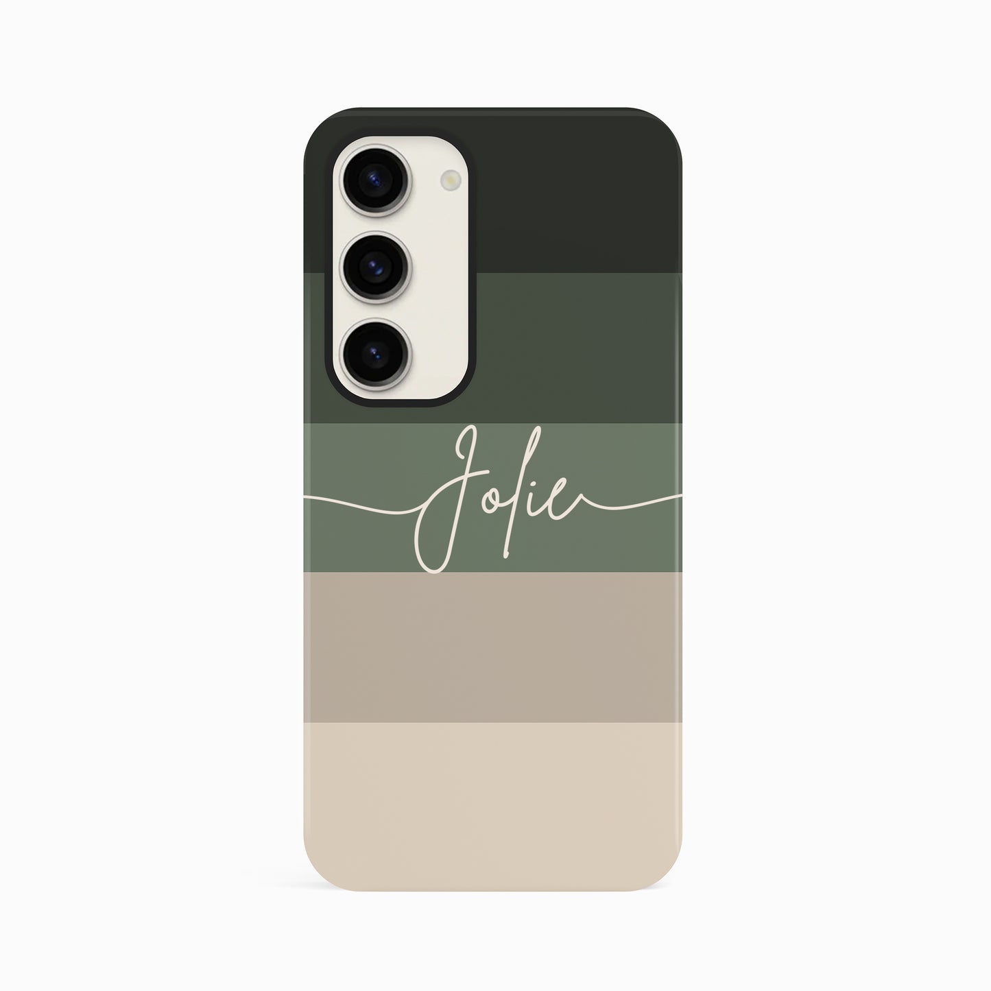 Custom Forest Green Earth Stripes Case