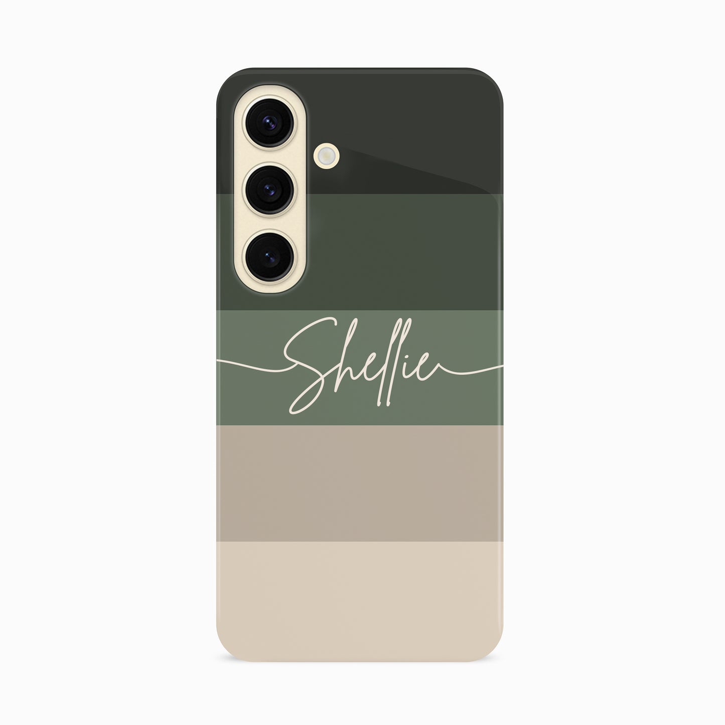 Custom Forest Green Earth Stripes Case