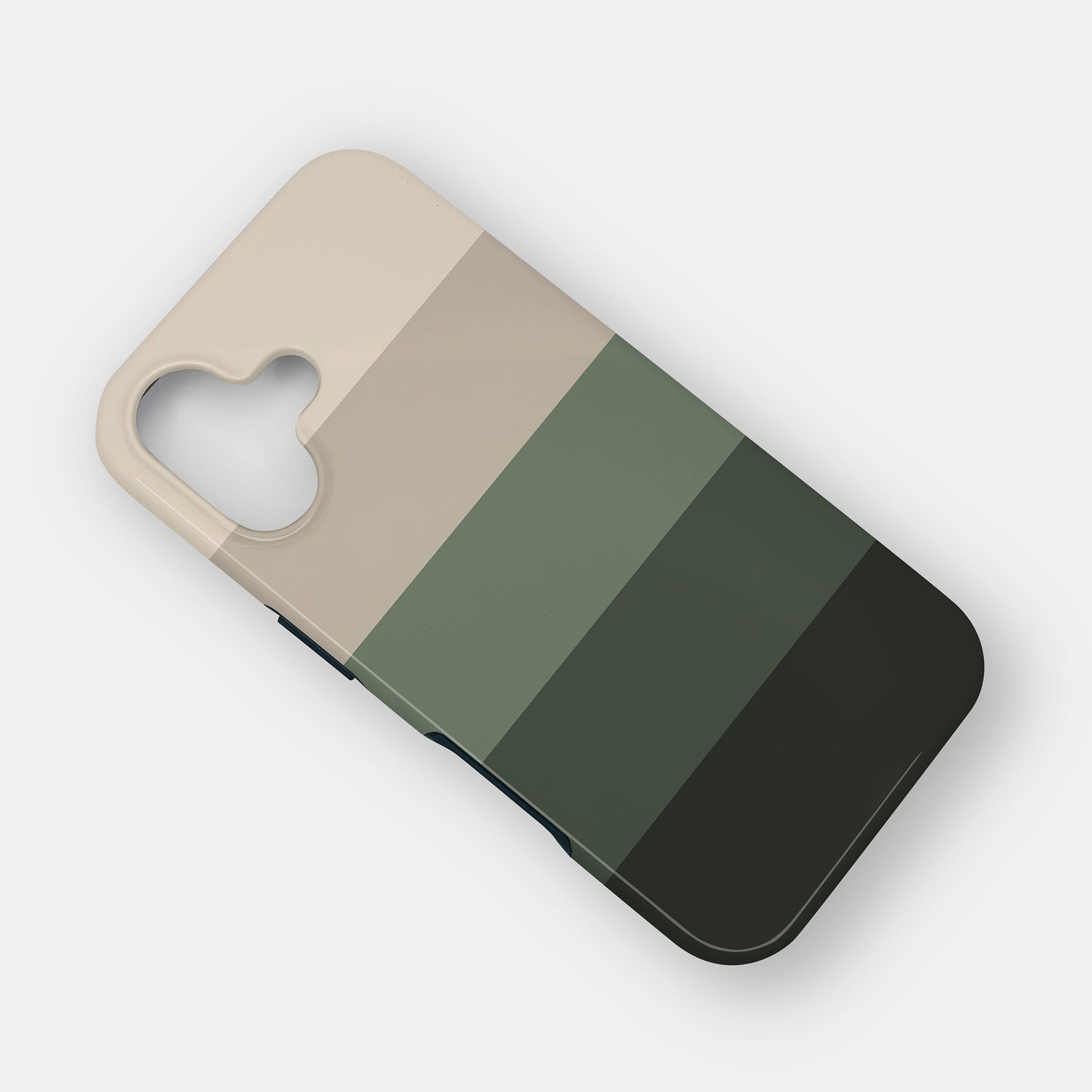 Forest Green Stripe Print Case