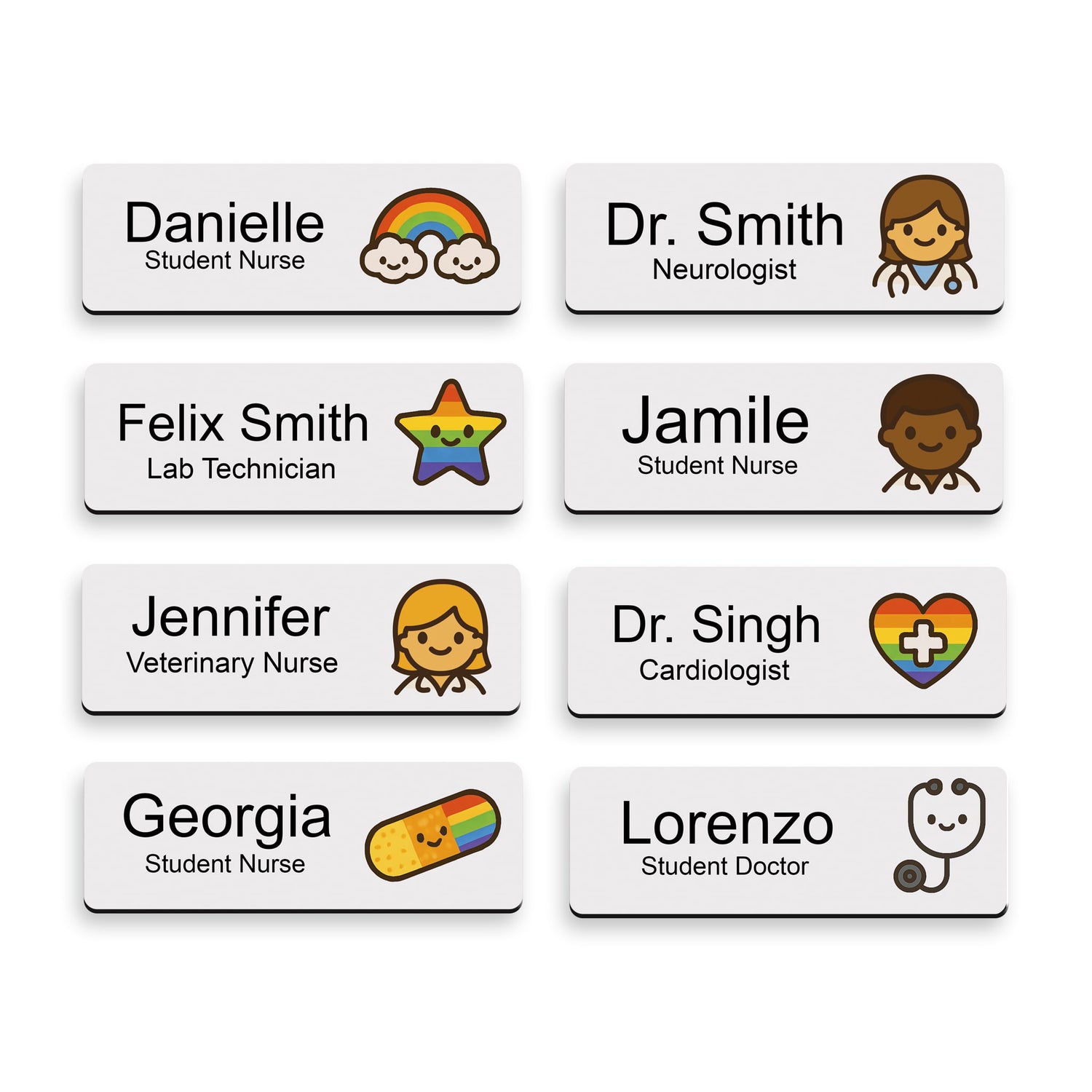 Custom Hospital Name Badge For Doctors & Nurses Name Badge