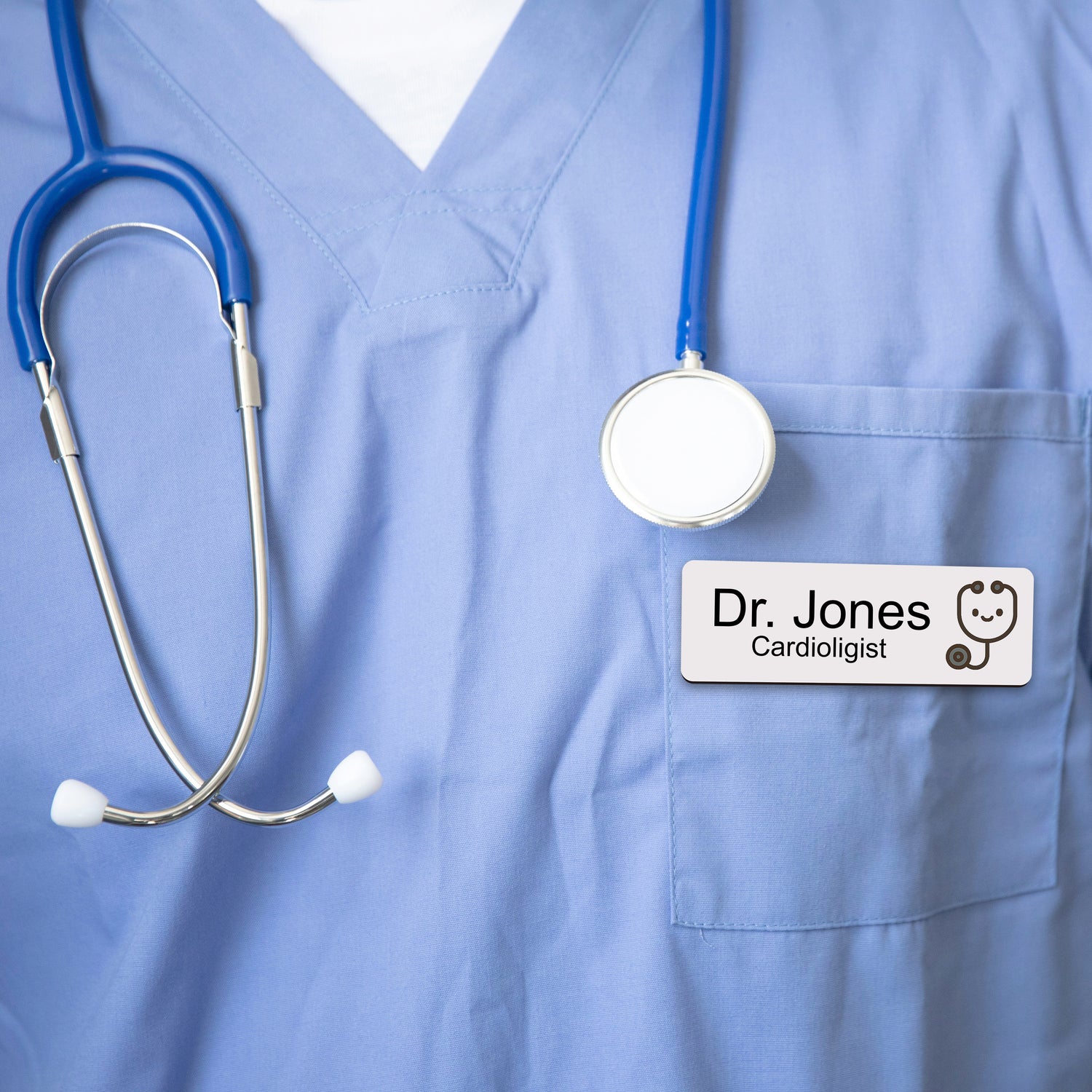 Custom Hospital Name Badge For Doctors & Nurses Name Badge