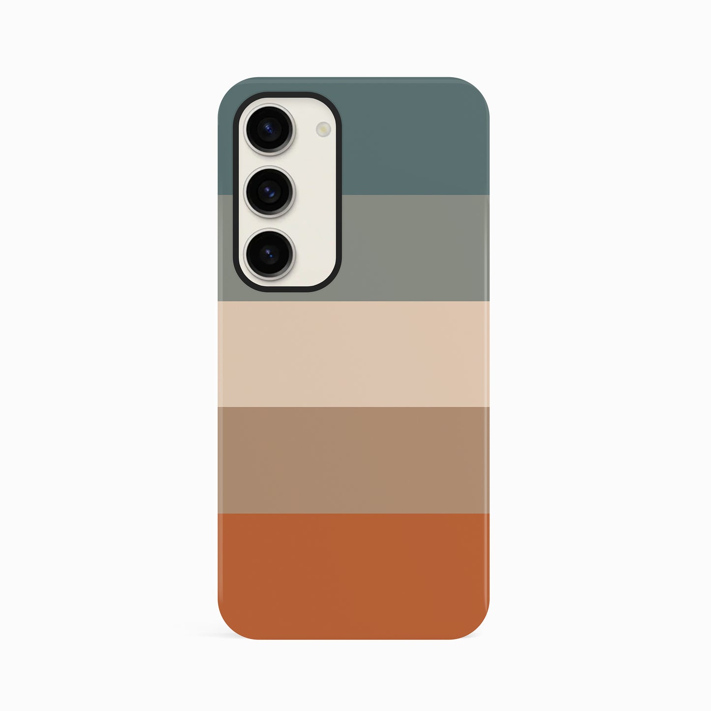 Muted Orange Blue Stripe Case