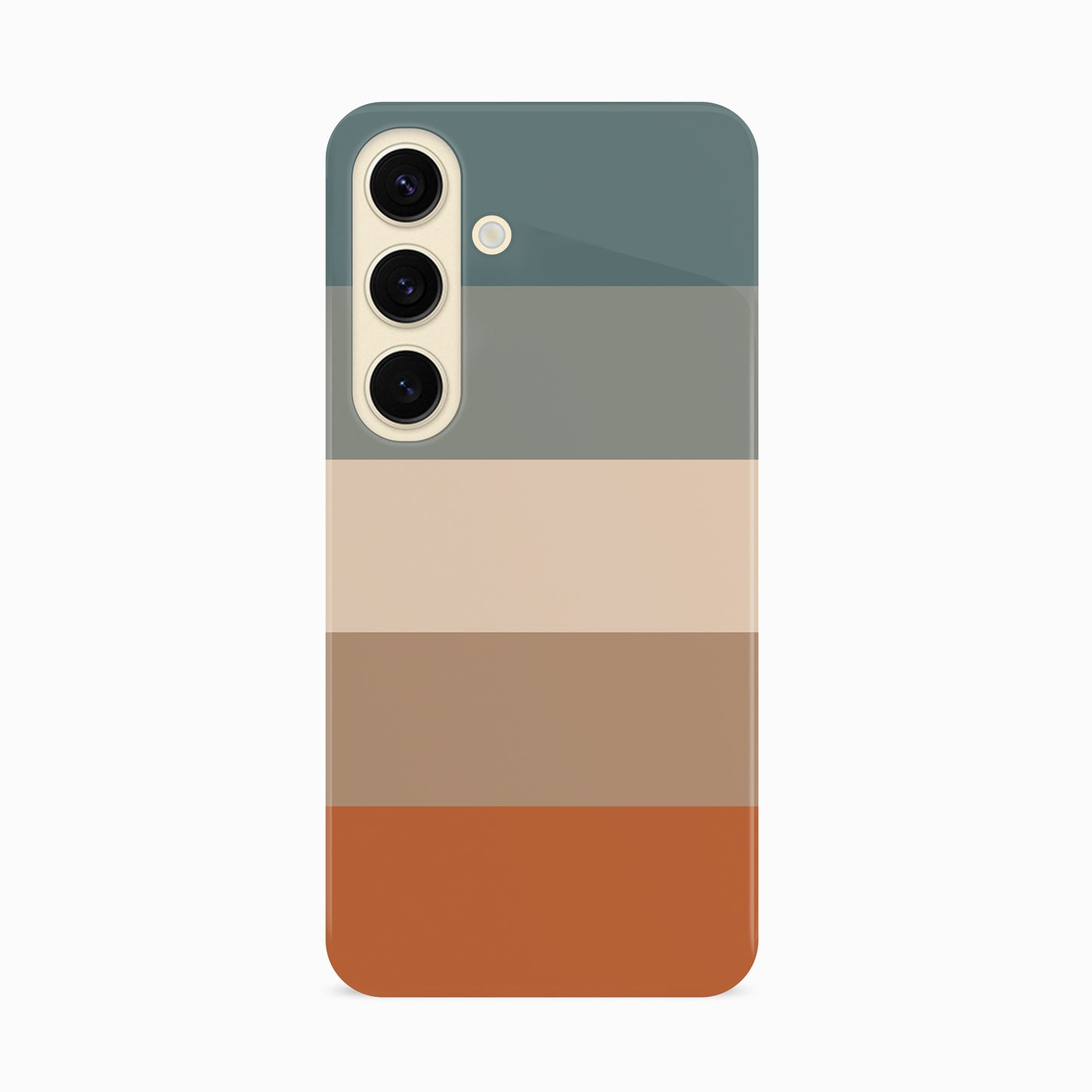 Muted Orange Blue Stripe Case