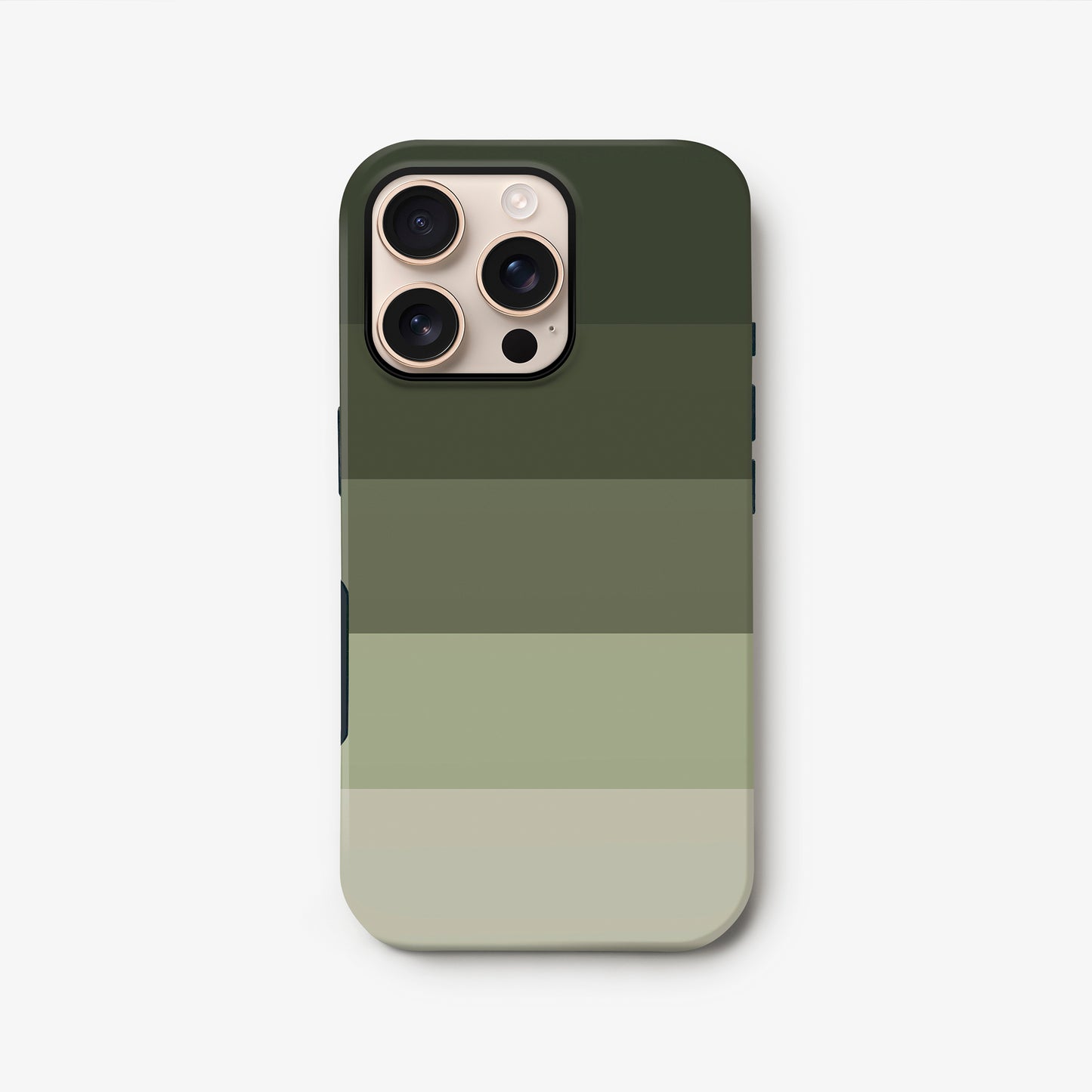 Muted Earth Green Stripes Case