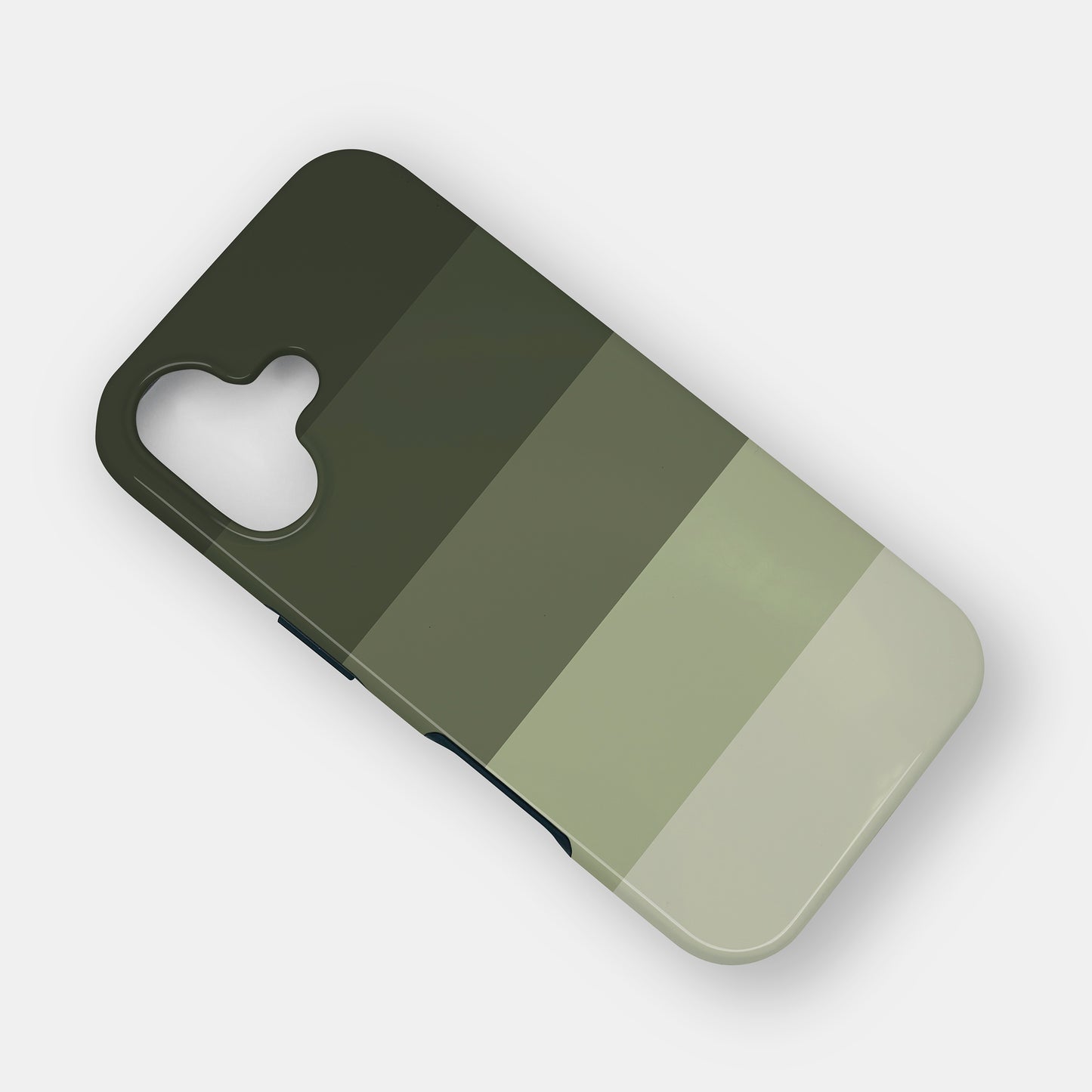 Muted Earth Green Stripes Case