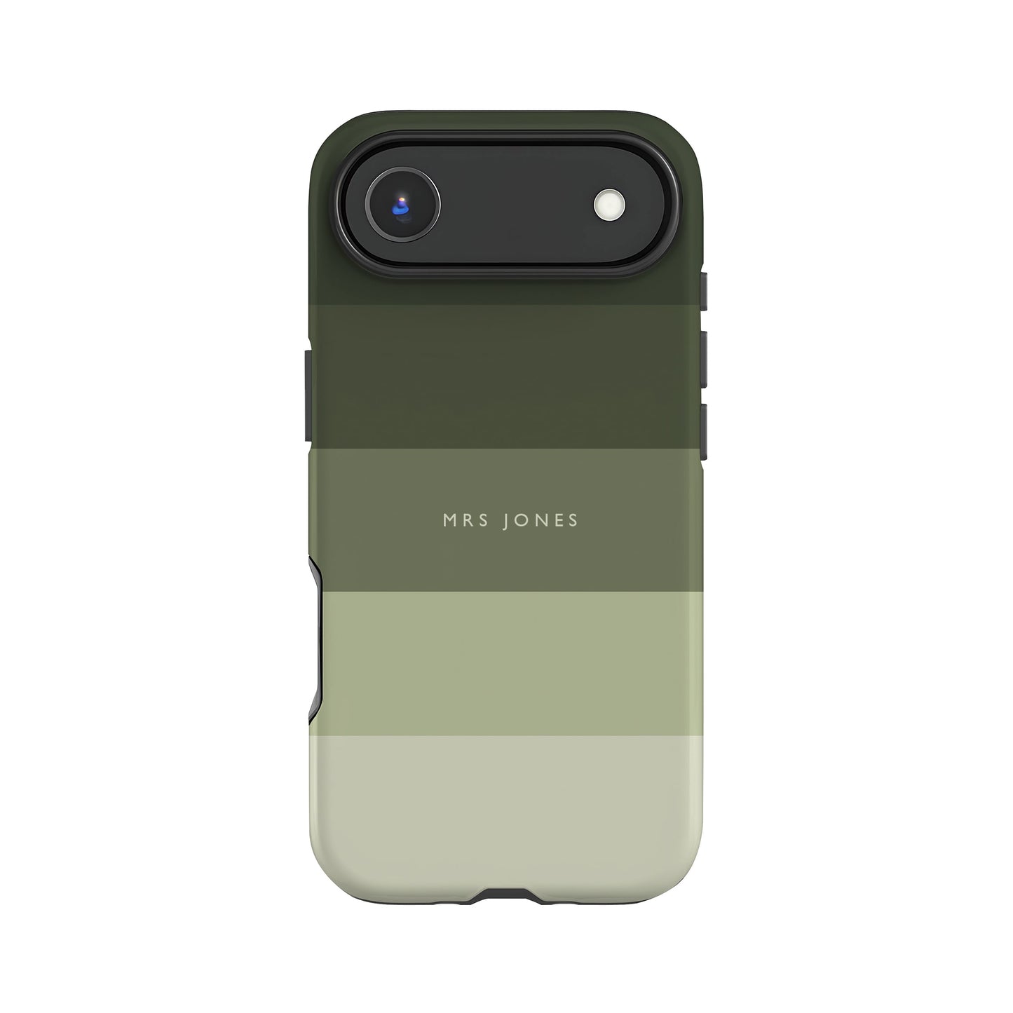 Custom Muted Green Stripes Case
