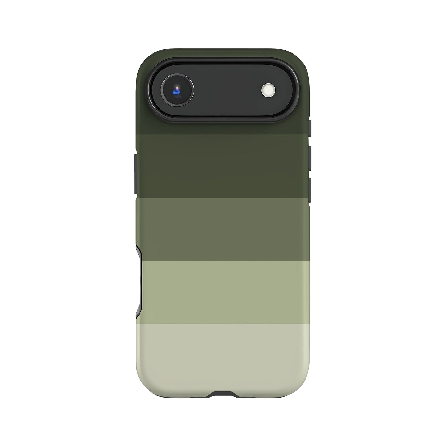 Muted Earth Green Stripes Case