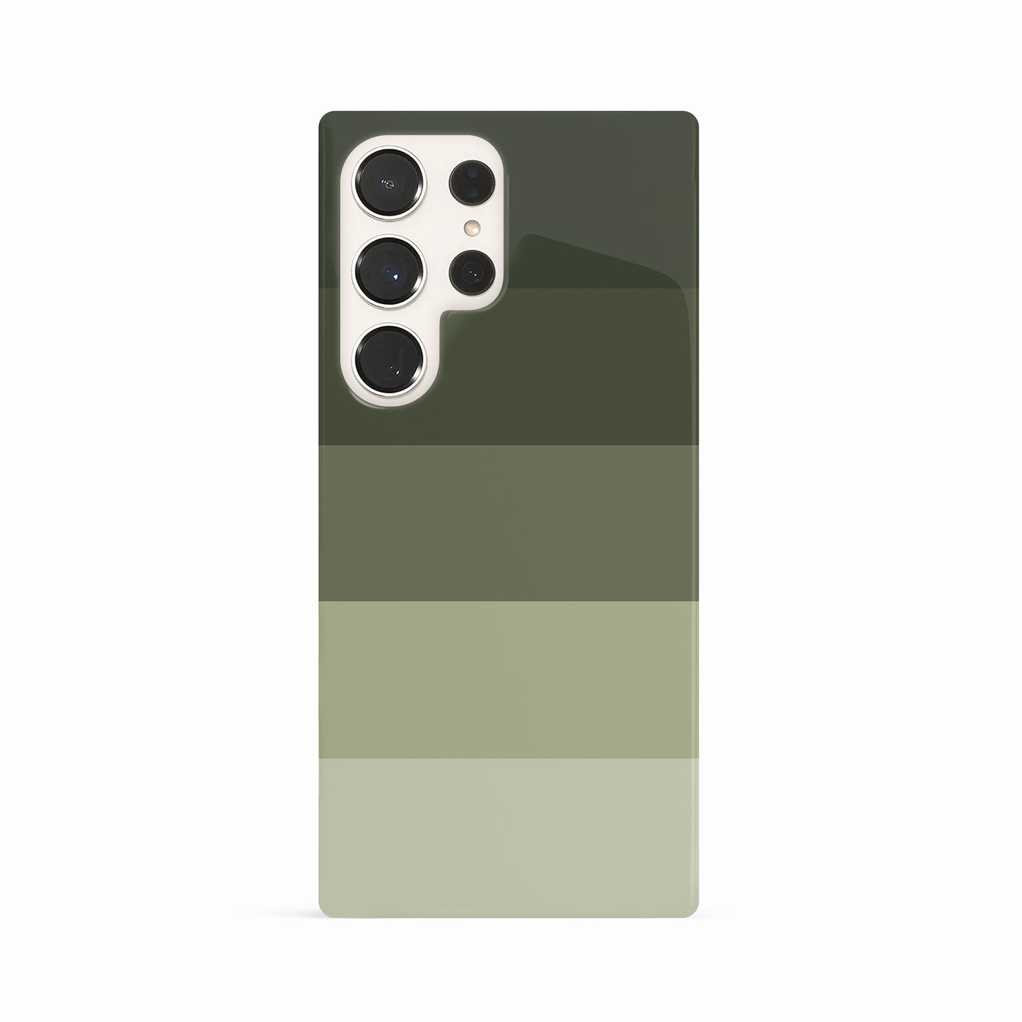 Muted Earth Green Stripes Case