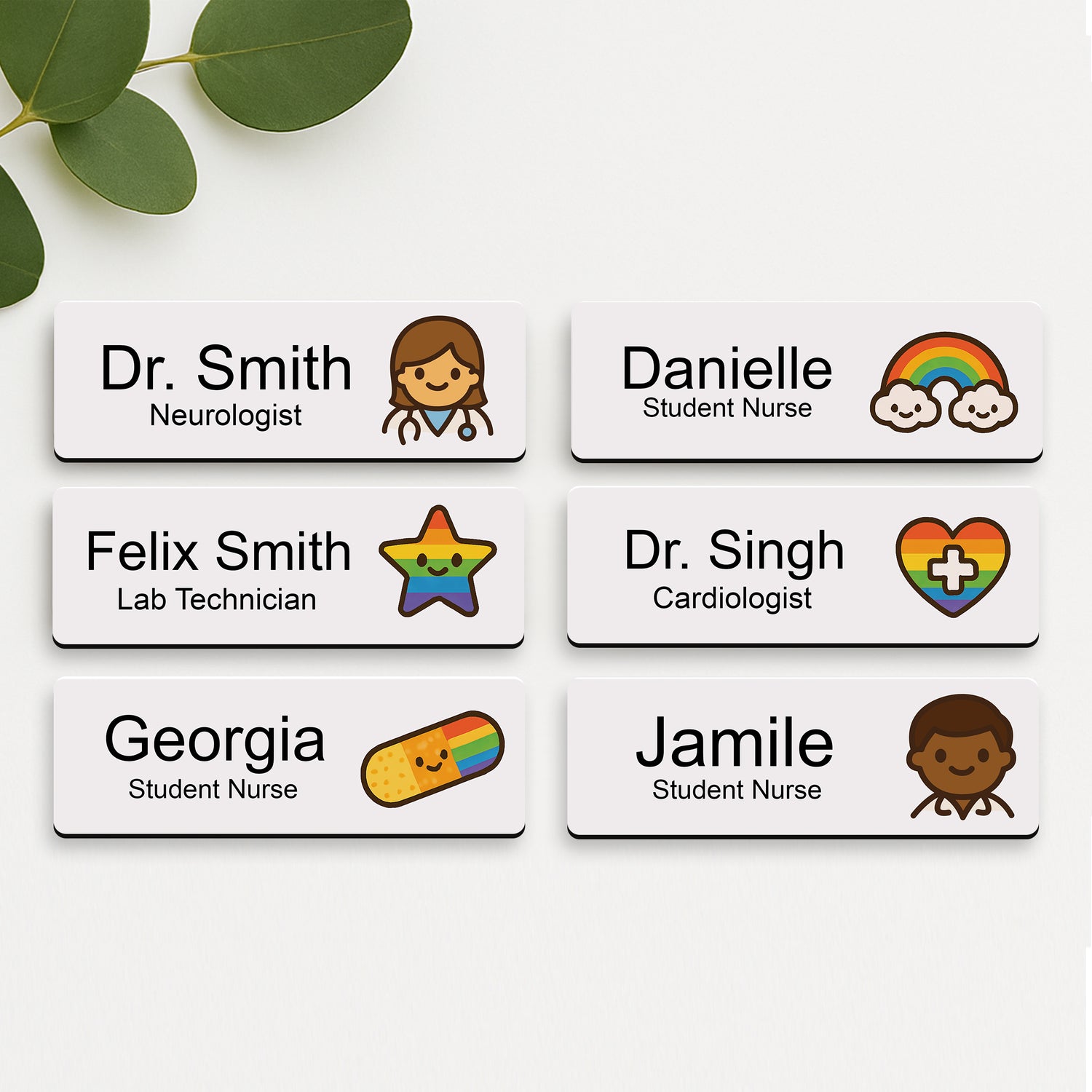 Custom Hospital Name Badge For Doctors & Nurses Name Badge