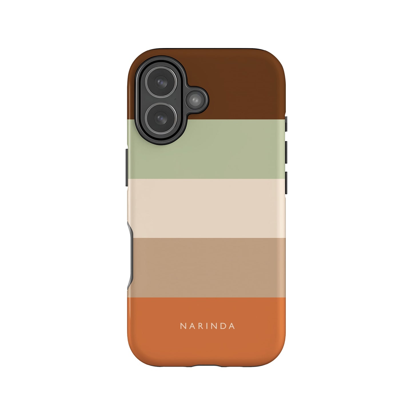 Custom Chocolate Orange Stripe Case