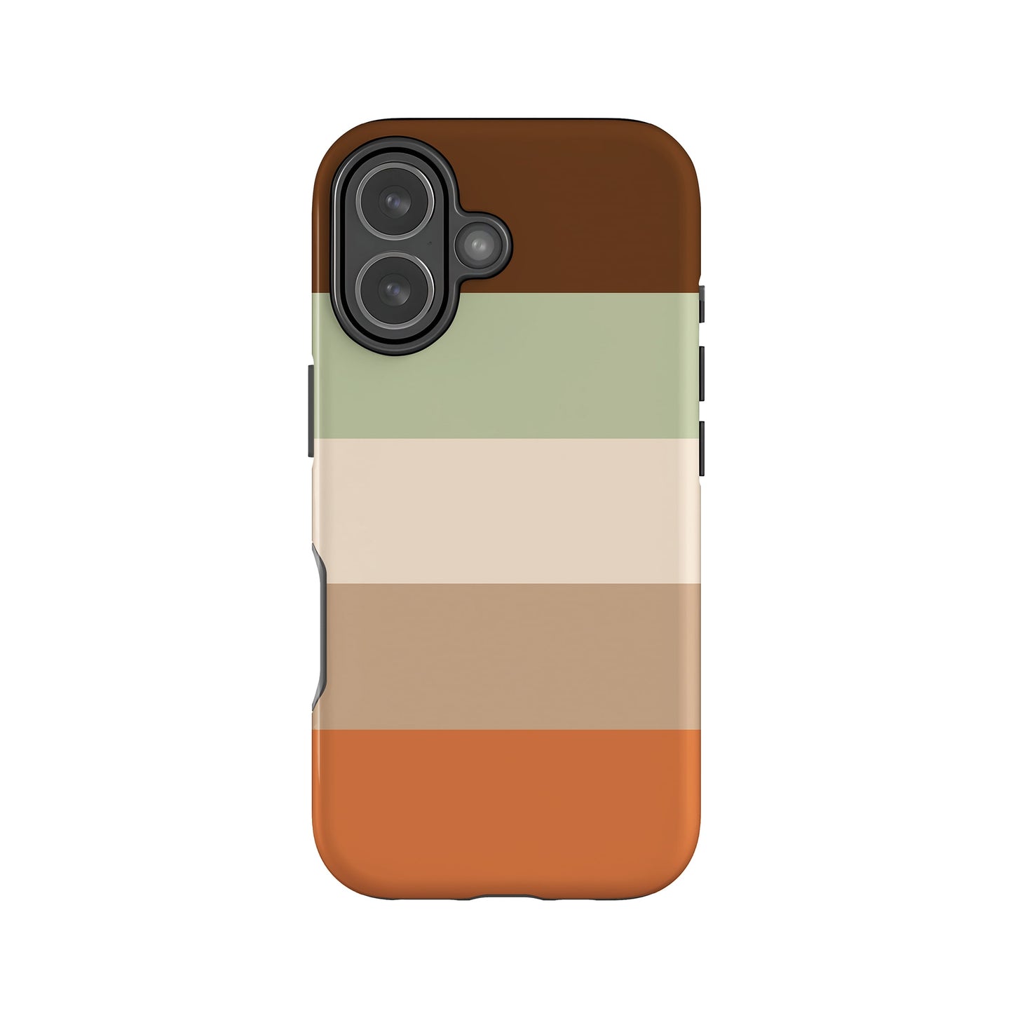 Chocolate Orange Stripe Case