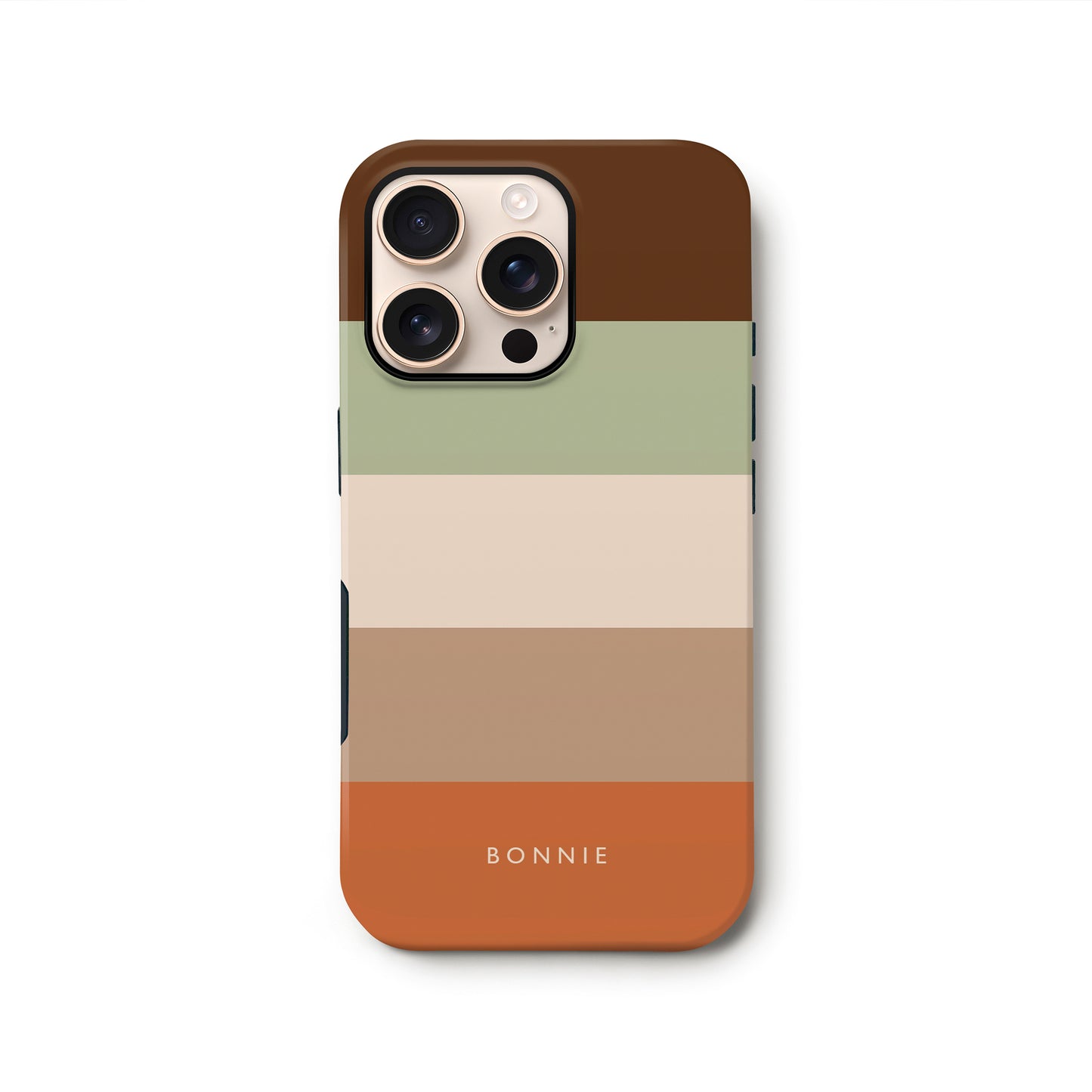 Custom Chocolate Orange Stripe Case