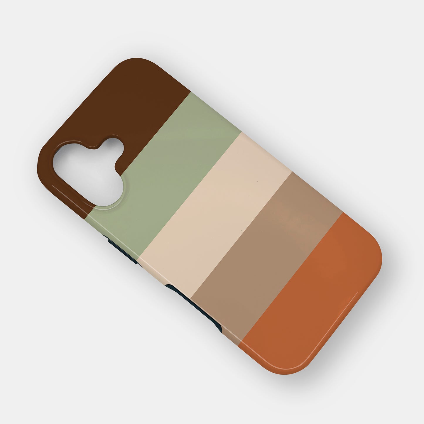 Chocolate Orange Stripe Case