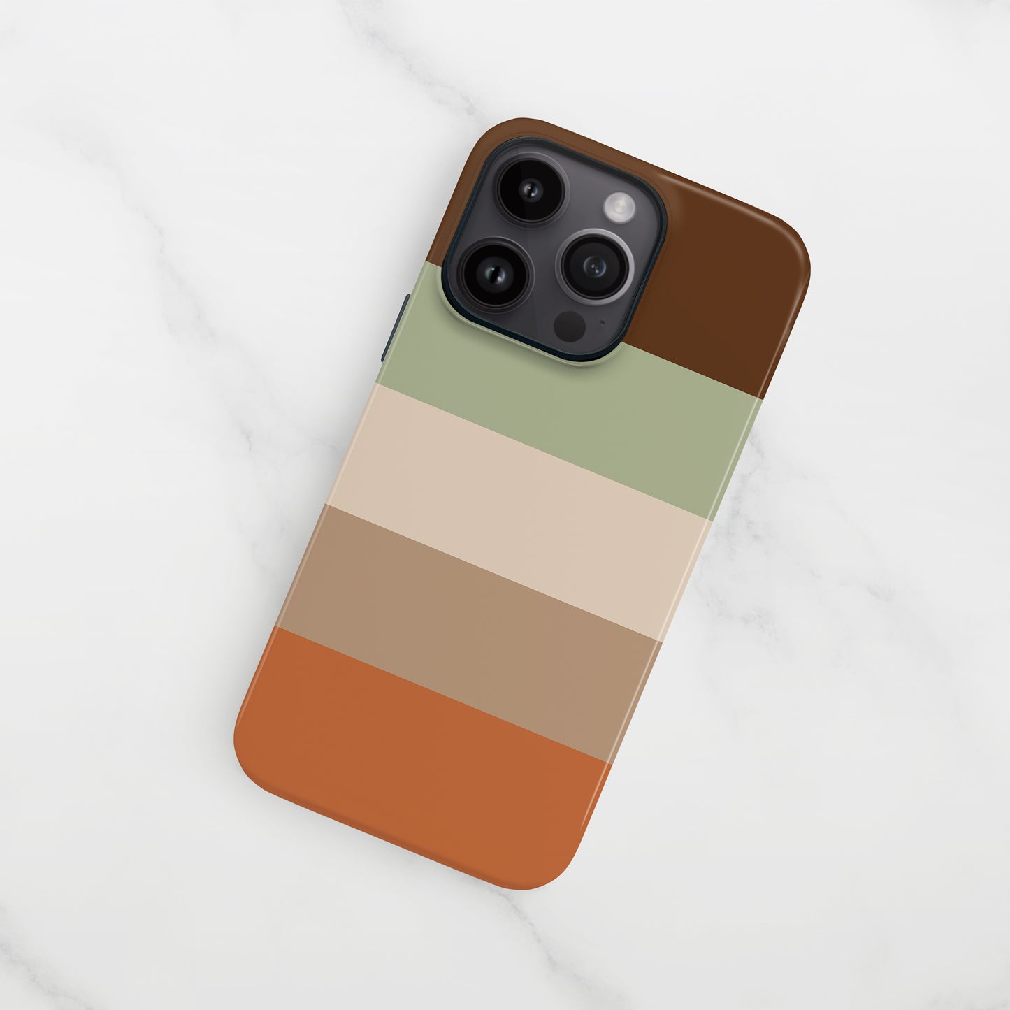 Chocolate Orange Stripe Case
