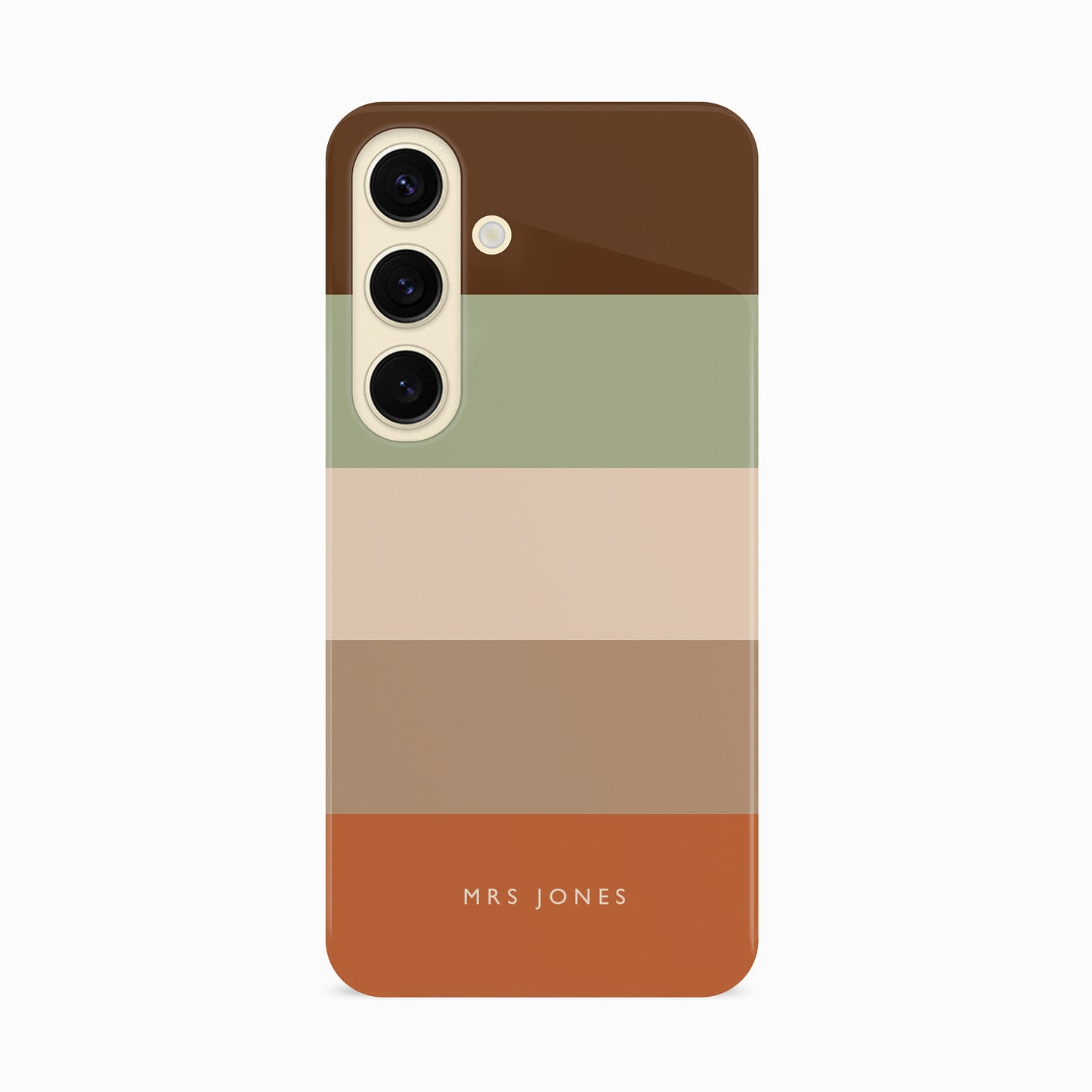 Custom Chocolate Orange Stripe Case