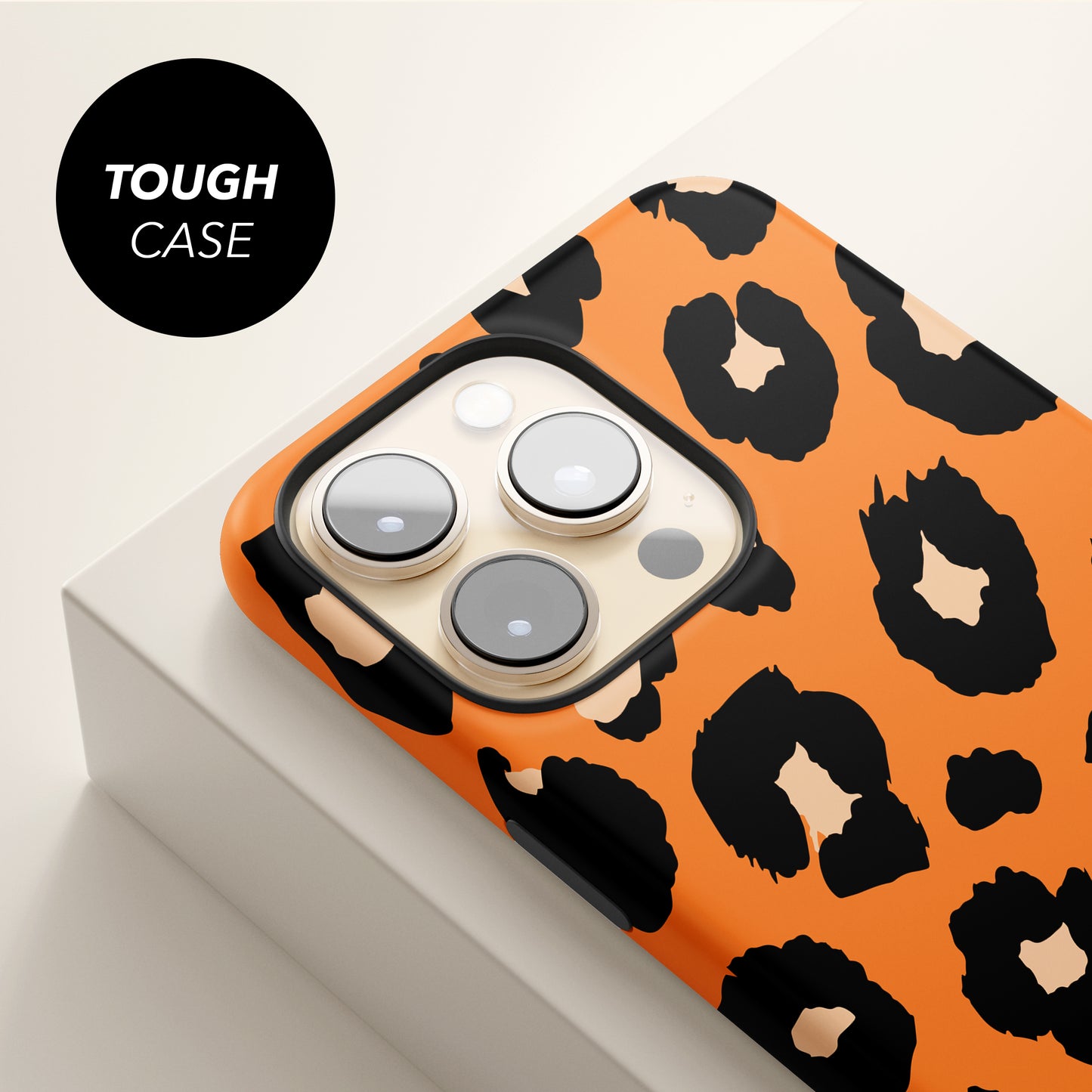 Custom Orange Cream leopard Print Spots Case Phone Case