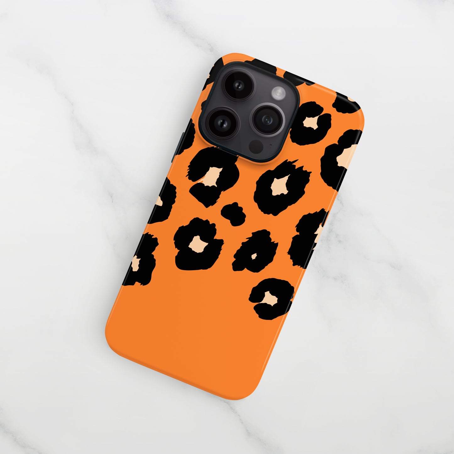 Custom Orange Cream leopard Print Spots Case Phone Case