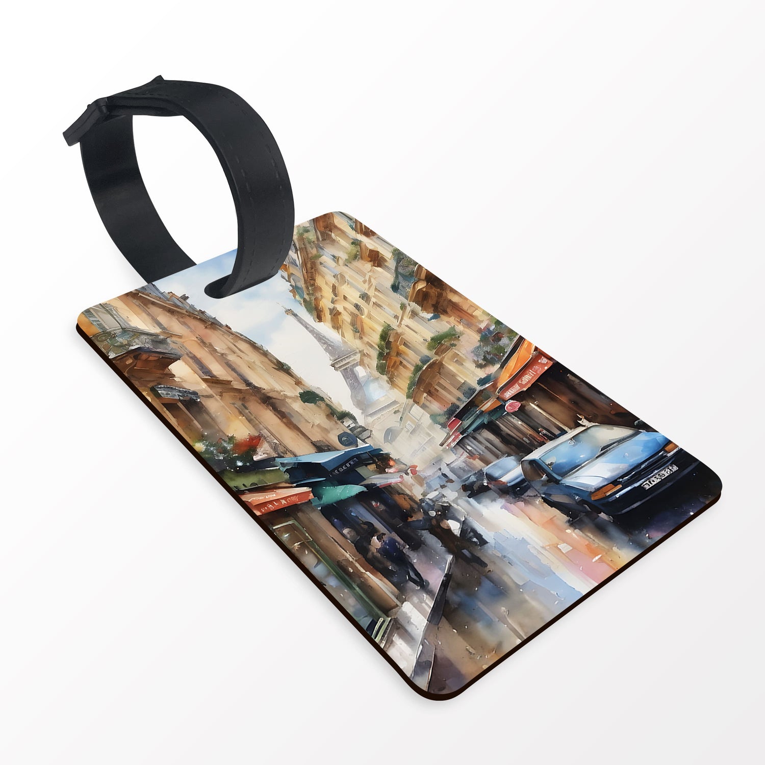 Personalised Initials Paris Art Luggage Tag  luggage tag