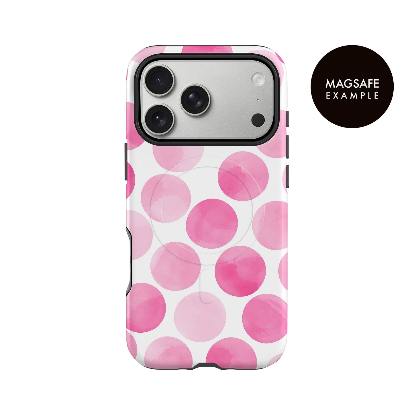 Abstract Pink Polka Dot Print Case Phone Case