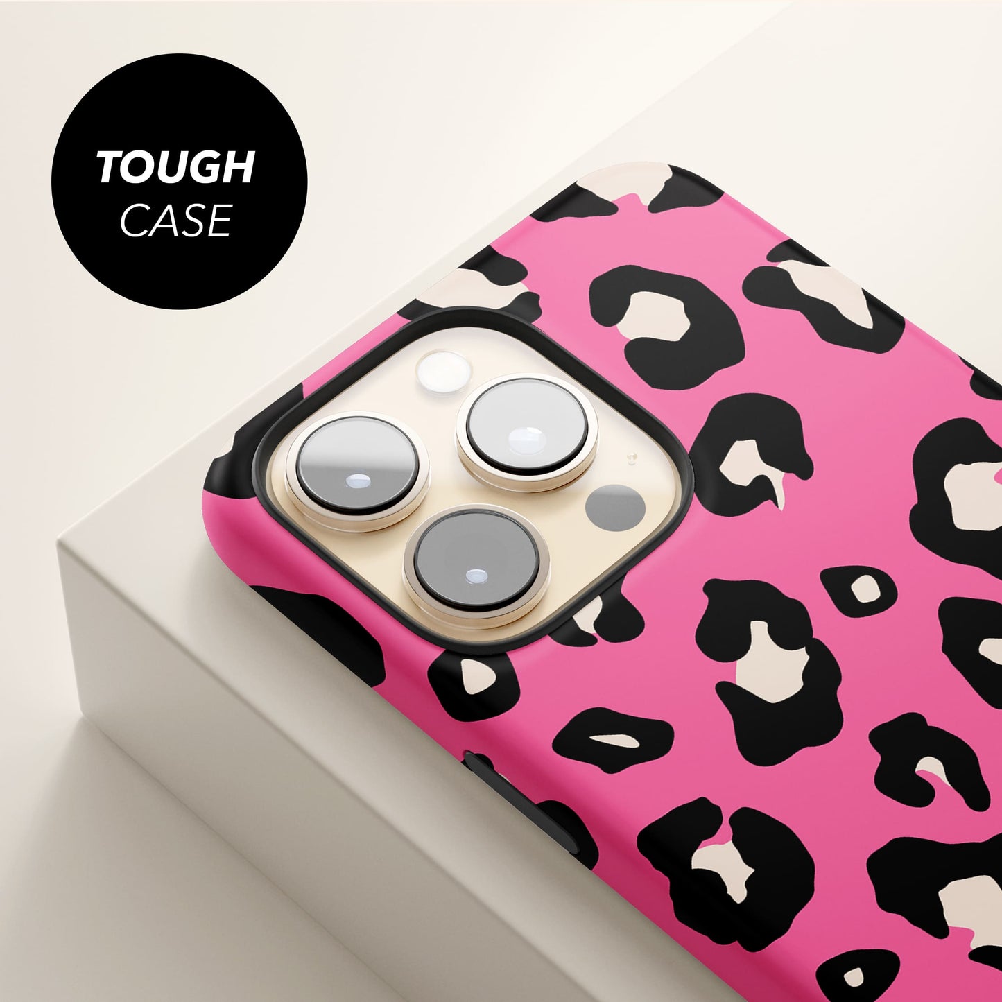 Baby Pink Custom Name Leopard Print Phone Case Phone Case